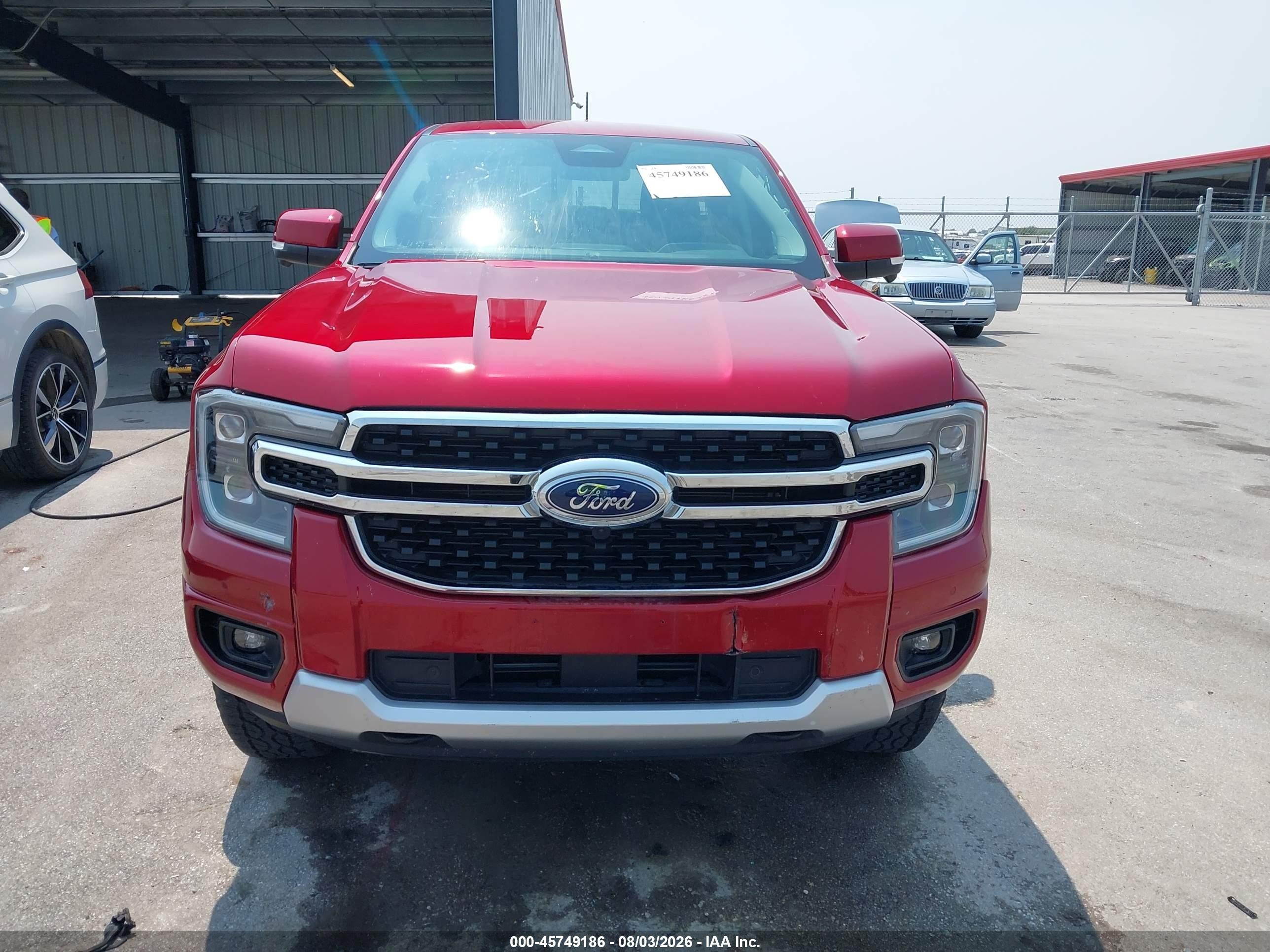 2025 Ford Ranger Lariat Red vin: 1FTER4KH1SLE40946