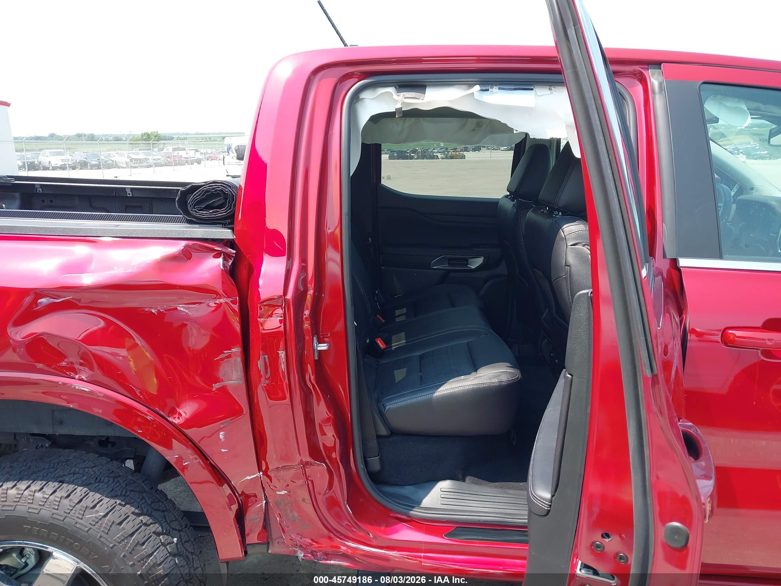 2025 Ford Ranger Lariat Red vin: 1FTER4KH1SLE40946