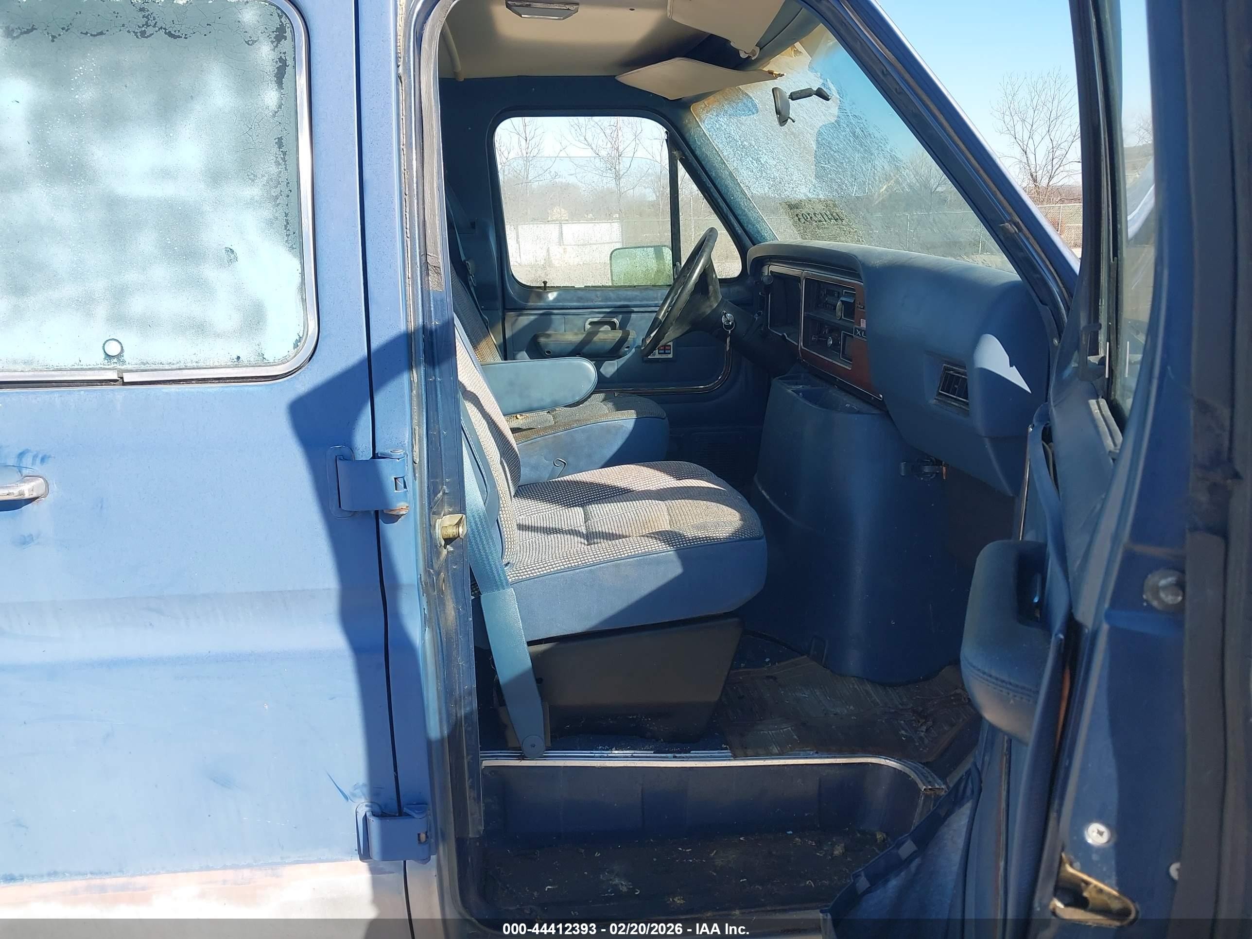1987 Ford Econoline E150 Super Duty Van Blue vin: 1FTES15Y2HHB93348