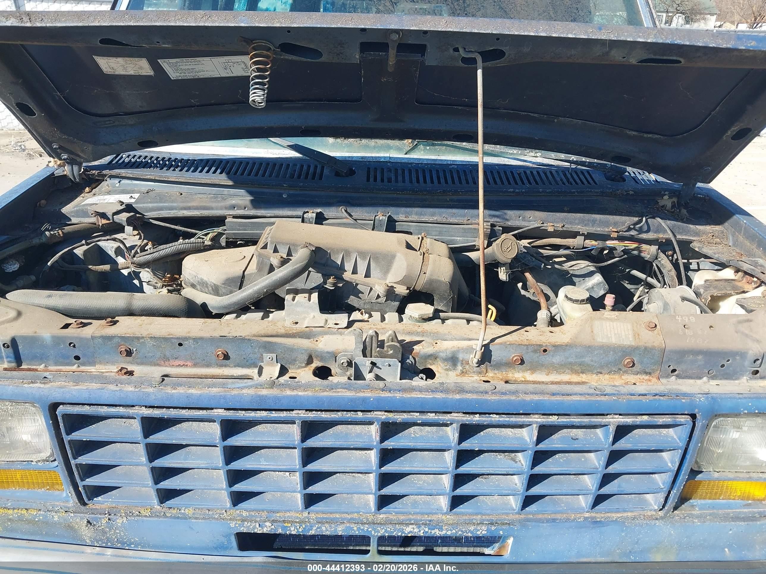 1987 Ford Econoline E150 Super Duty Van Blue vin: 1FTES15Y2HHB93348