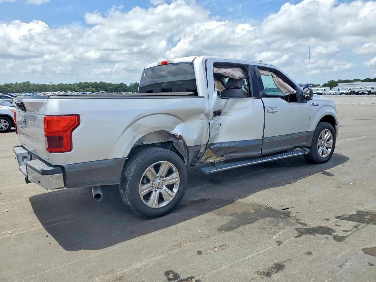 2019 Ford F150 Supercrew Silver vin: 1FTEW1C42KKF30583