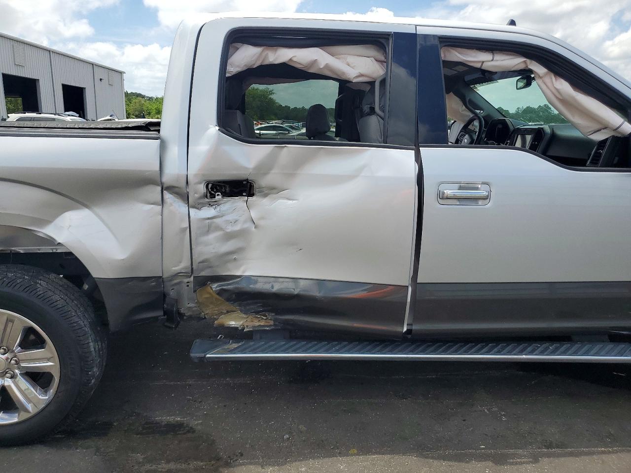 2019 Ford F150 Supercrew Silver vin: 1FTEW1C42KKF30583