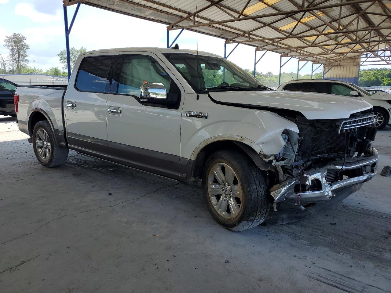 2019 Ford F150 Supercrew White vin: 1FTEW1C45KFD42102
