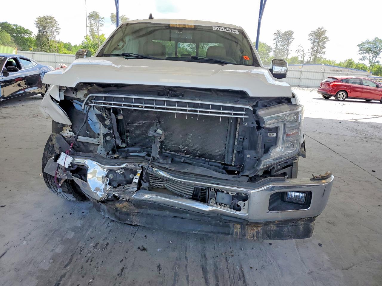 2019 Ford F150 Supercrew White vin: 1FTEW1C45KFD42102