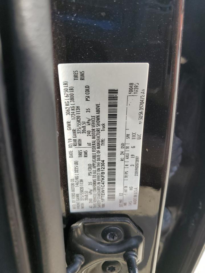 2019 Ford F150 Supercrew Brown vin: 1FTEW1C47KFB12304