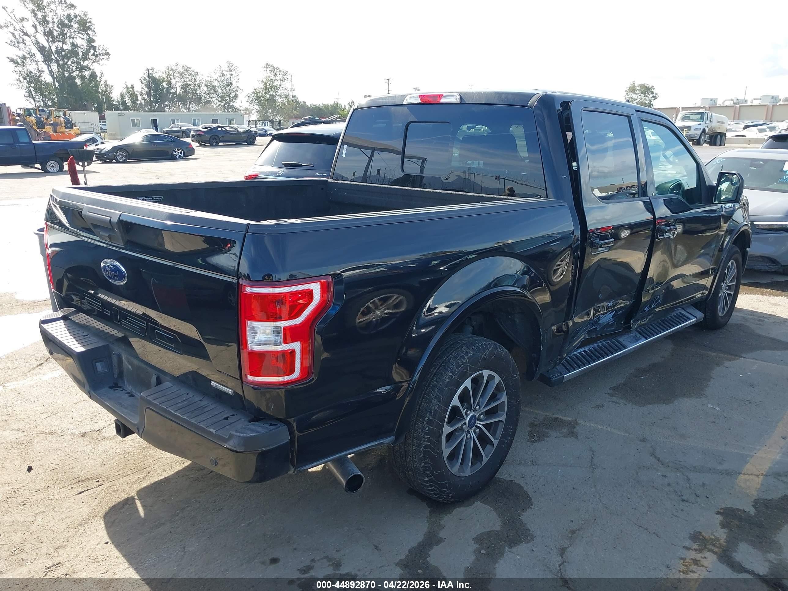 2020 Ford F-150 Xlt Black vin: 1FTEW1C48LKE63554