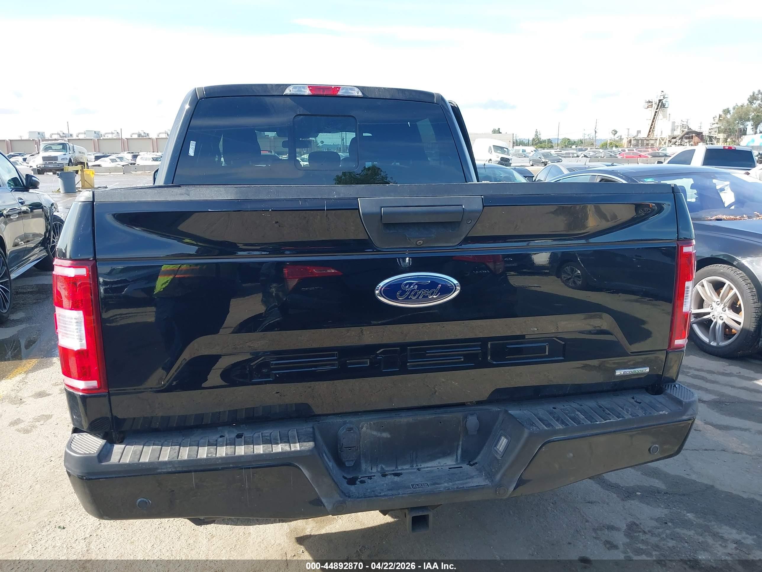 2020 Ford F-150 Xlt Black vin: 1FTEW1C48LKE63554