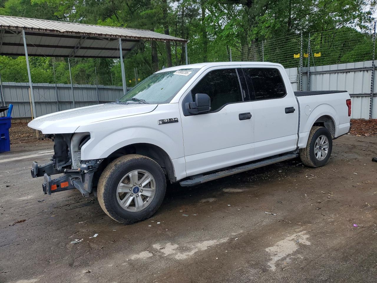 2019 Ford F150 Supercrew White vin: 1FTEW1C51KKC90256