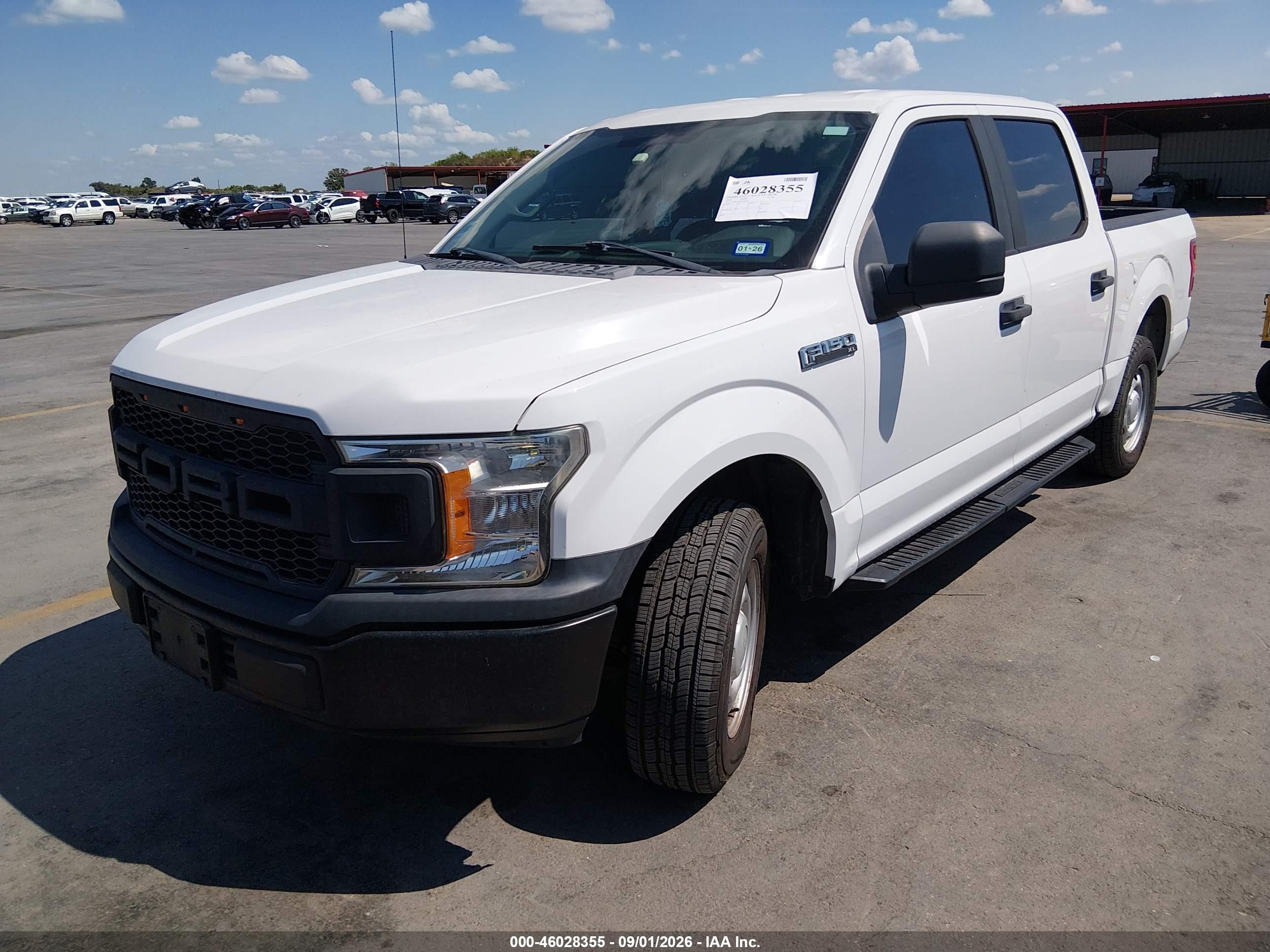 2018 Ford F-150 Xl White vin: 1FTEW1C52JFC00586