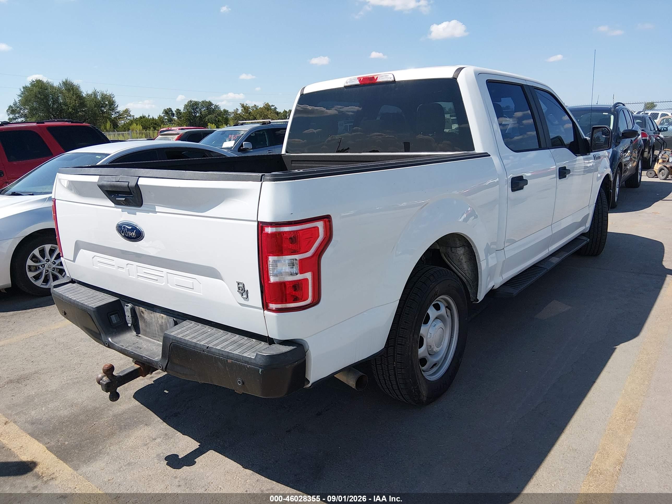 2018 Ford F-150 Xl White vin: 1FTEW1C52JFC00586