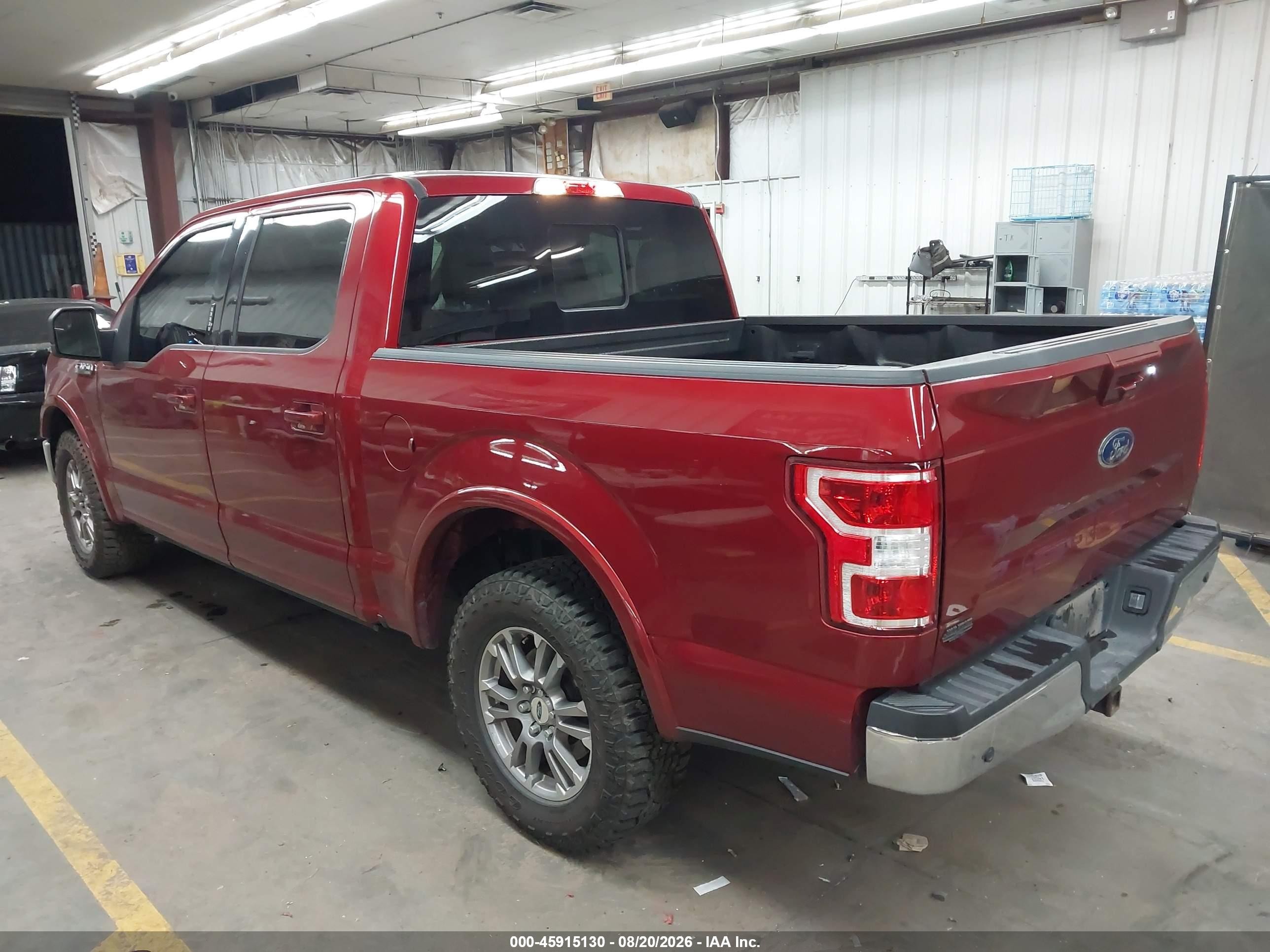 2019 Ford F-150 Lariat Red vin: 1FTEW1C5XKKE77334