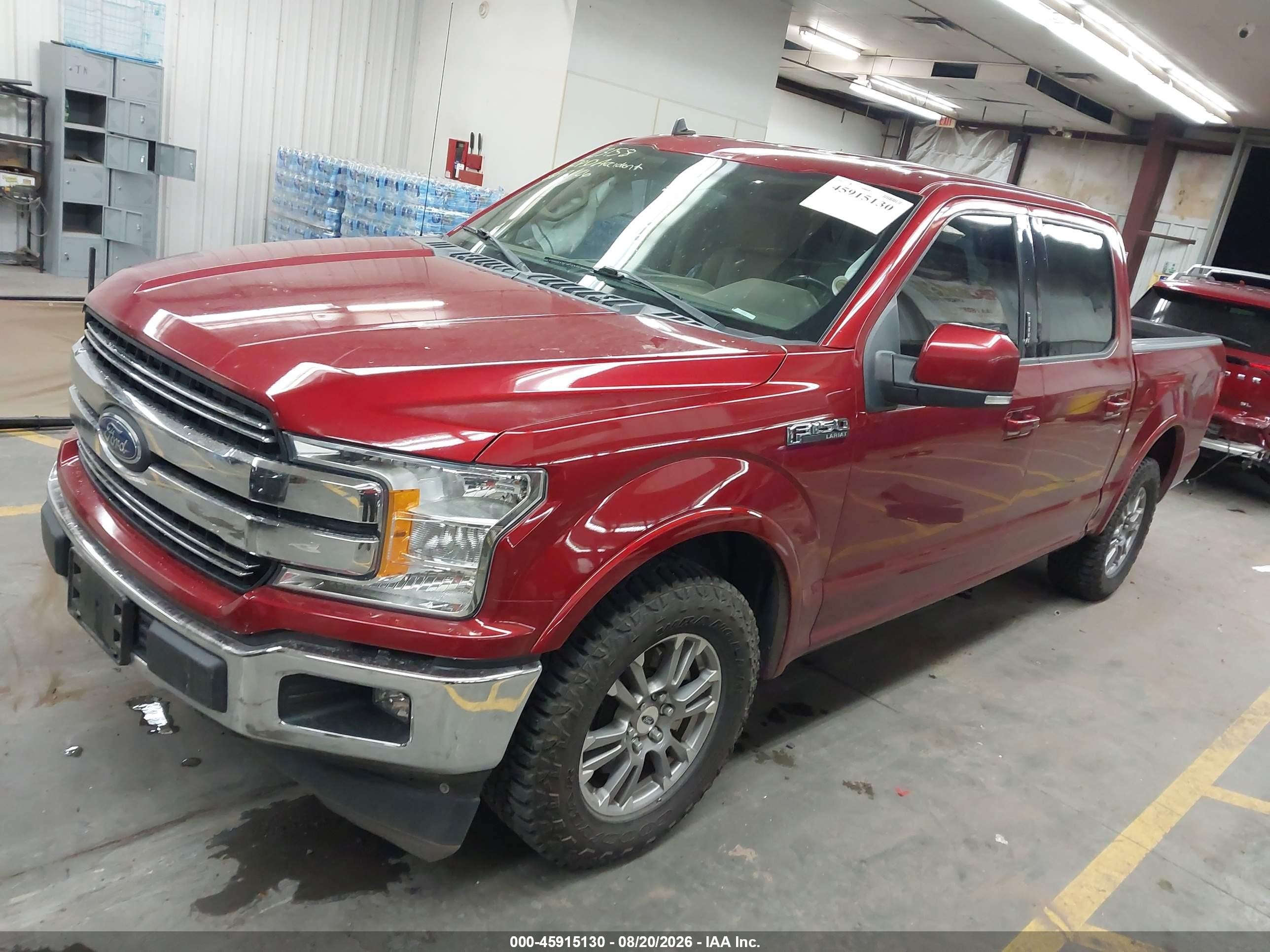 2019 Ford F-150 Lariat Red vin: 1FTEW1C5XKKE77334