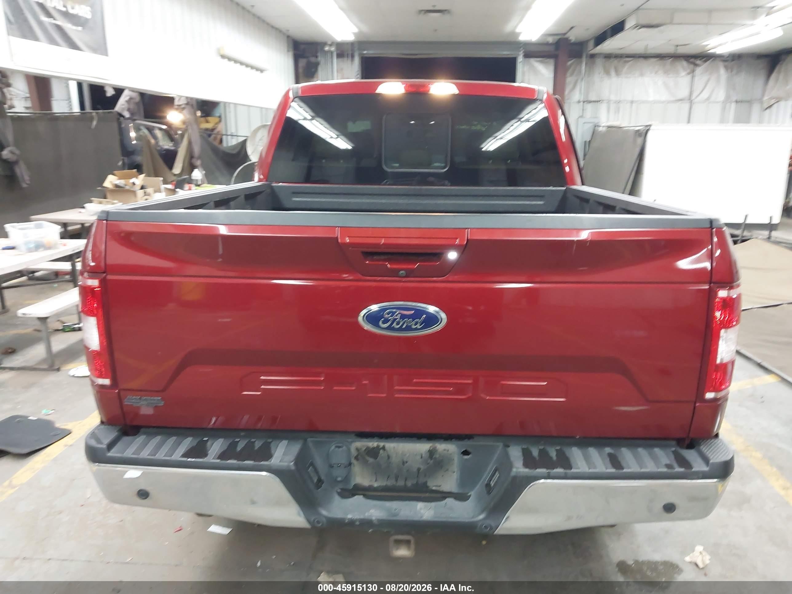 2019 Ford F-150 Lariat Red vin: 1FTEW1C5XKKE77334