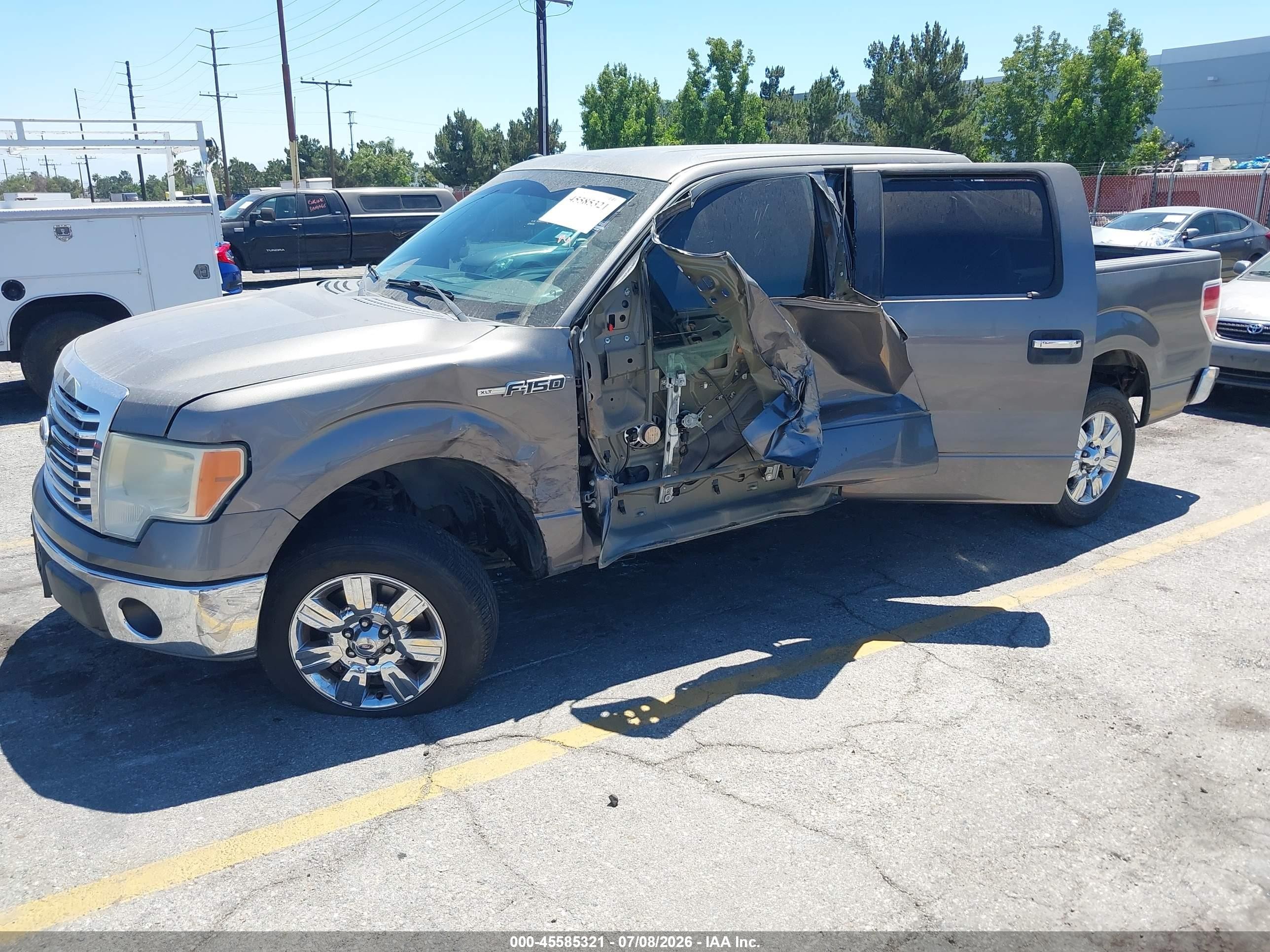 2010 Ford F-150 Fx2 Sport/xl/xlt Gray vin: 1FTEW1C80AFB27714