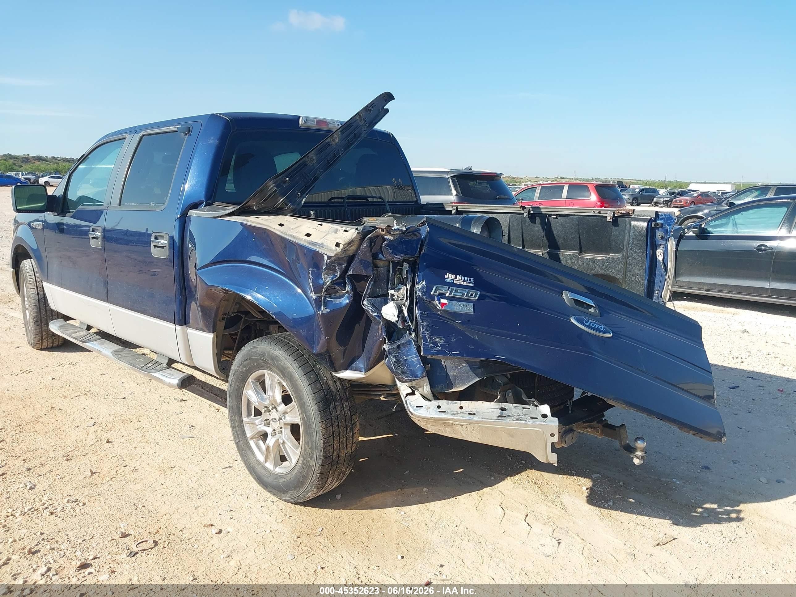 2010 Ford F-150 Fx2 Sport/xl/xlt Blue vin: 1FTEW1C81AFA51520