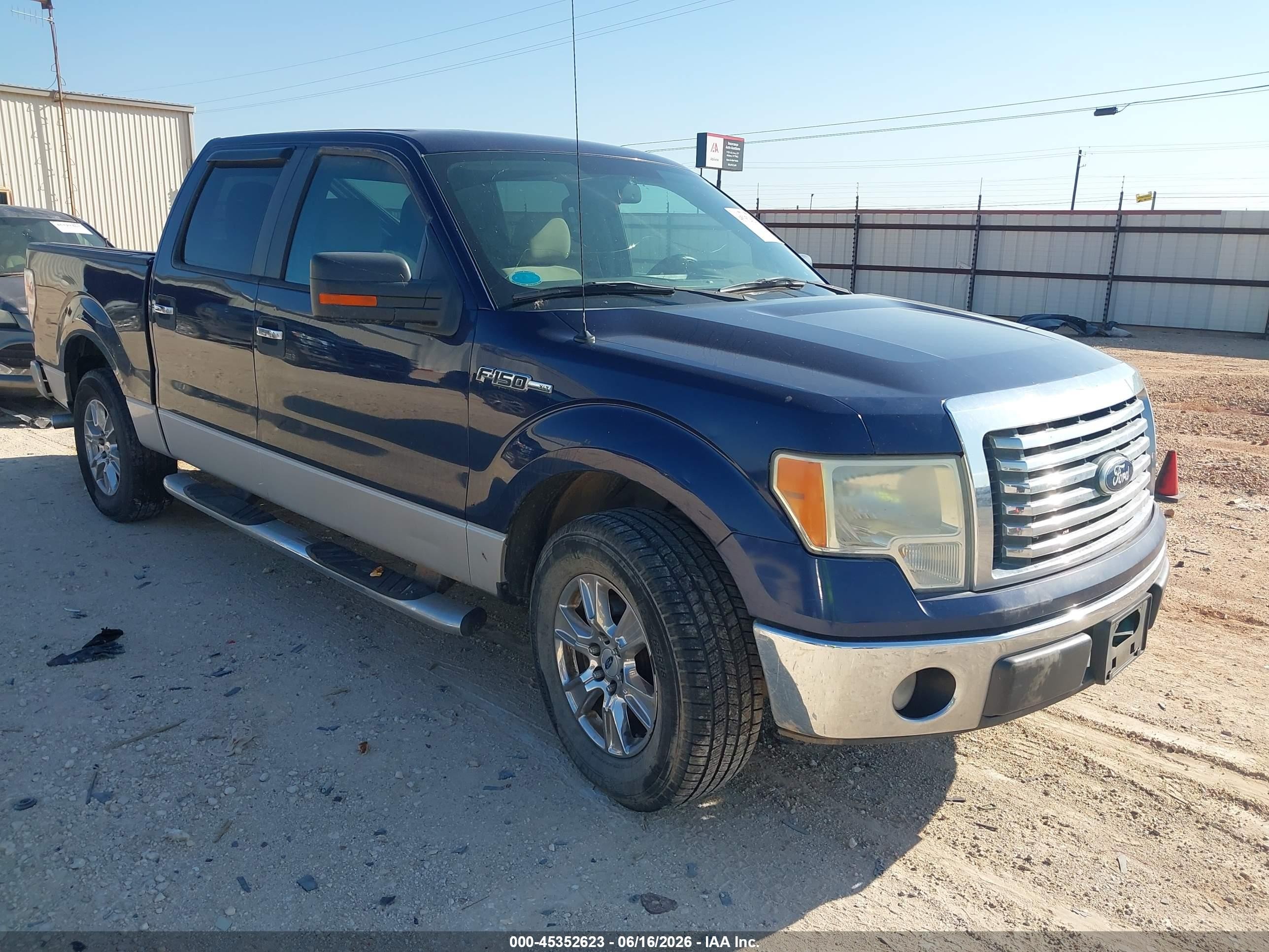 2010 Ford F-150 Fx2 Sport/xl/xlt Blue vin: 1FTEW1C81AFA51520
