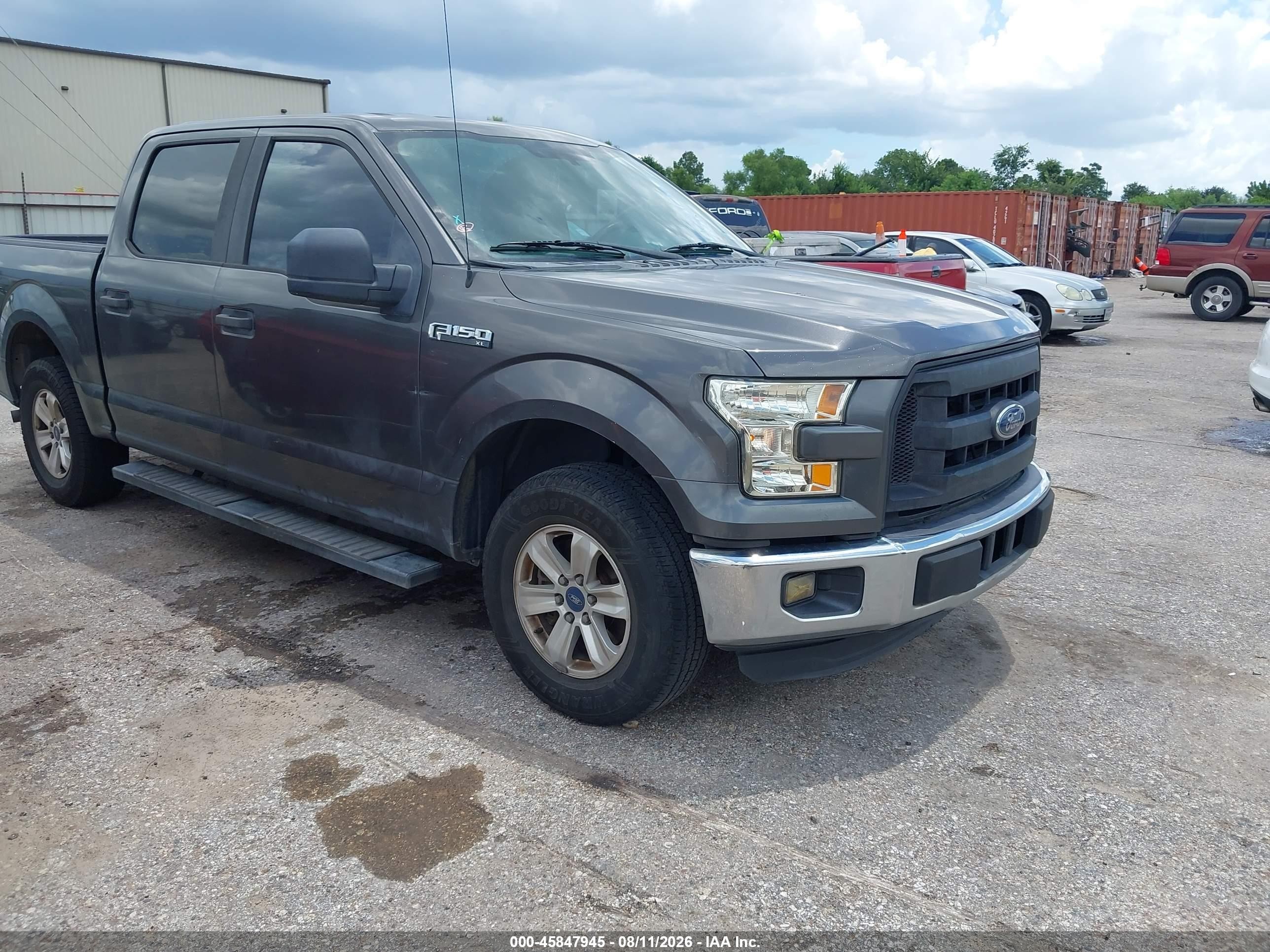 2015 Ford F-150 Xl Gray vin: 1FTEW1C81FKE31214