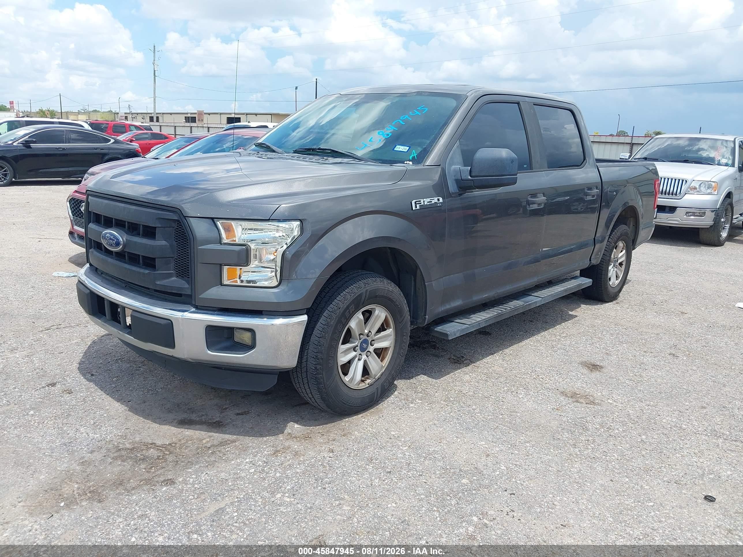 2015 Ford F-150 Xl Серый vin: 1FTEW1C81FKE31214