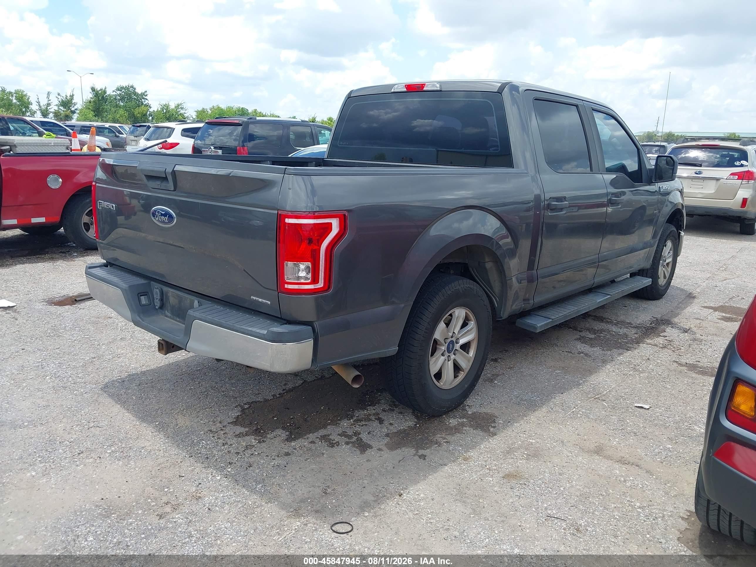 2015 Ford F-150 Xl Серый vin: 1FTEW1C81FKE31214