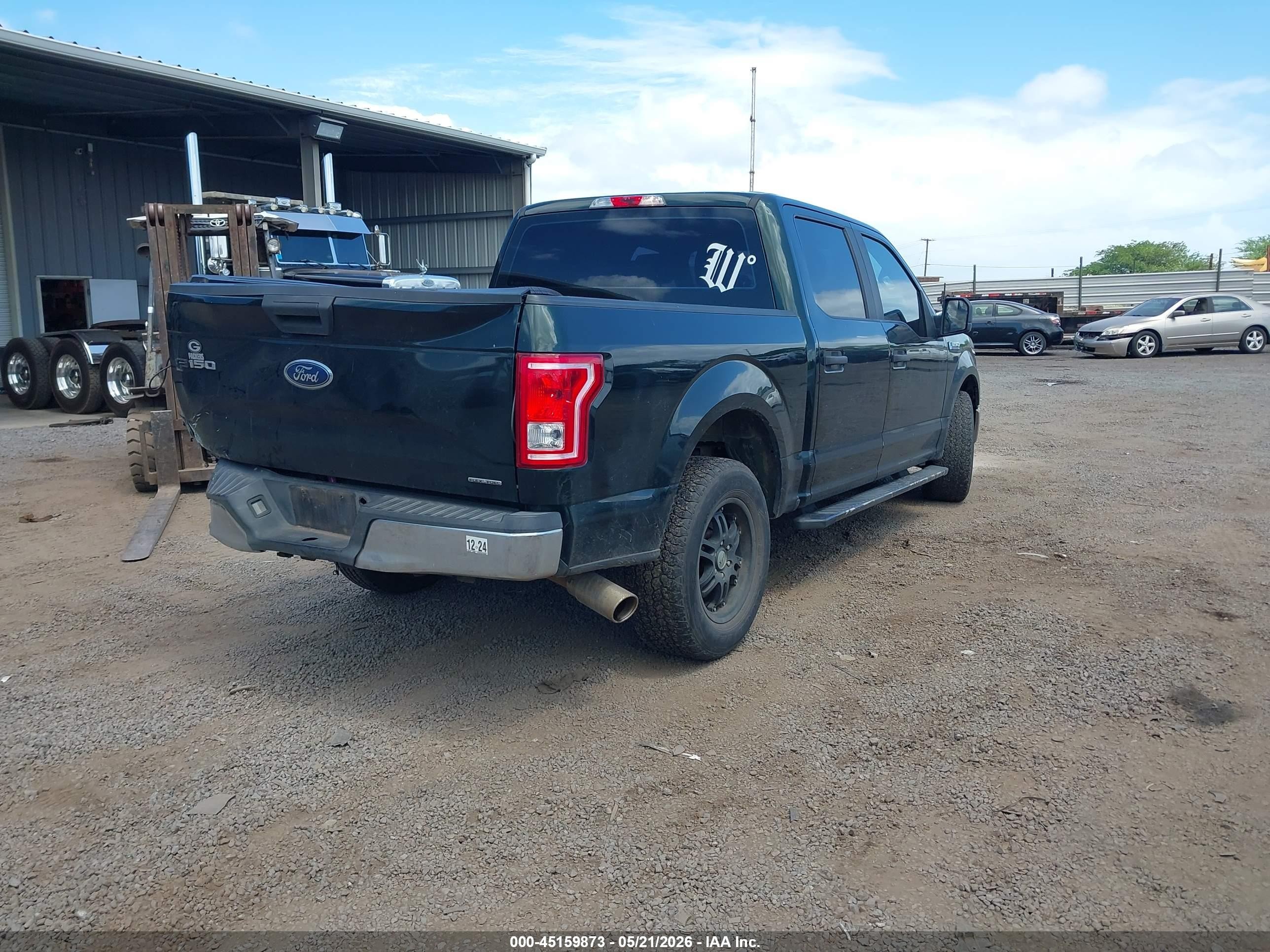 2015 Ford F-150 Xl Green vin: 1FTEW1C81FKE65931