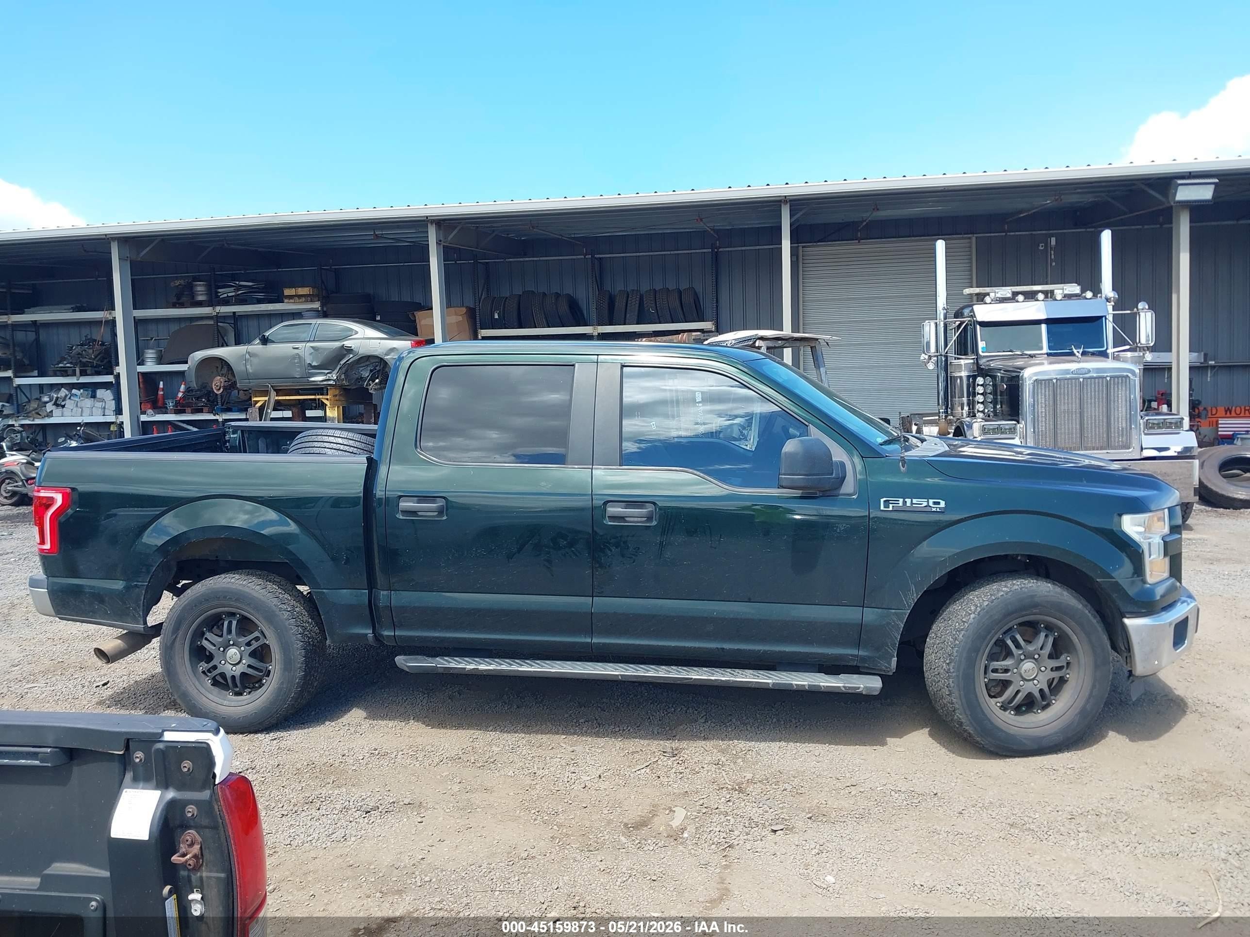 2015 Ford F-150 Xl Green vin: 1FTEW1C81FKE65931