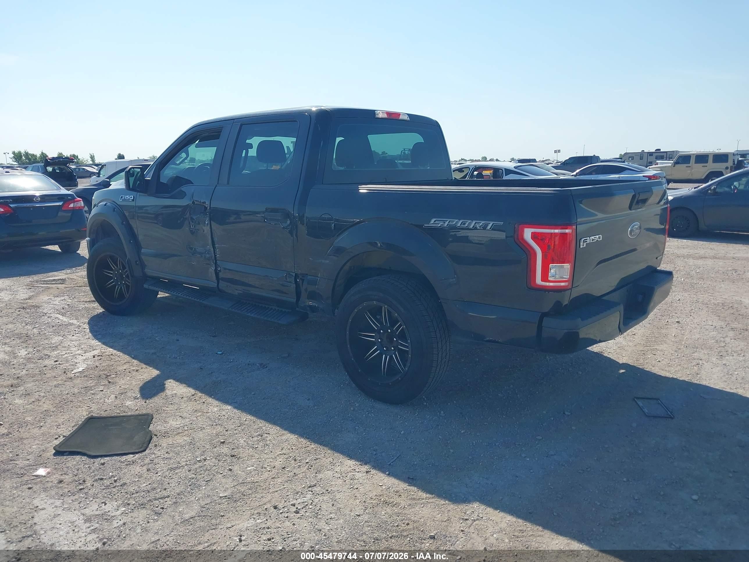 2015 Ford F-150 Xl/xlt Black vin: 1FTEW1C81FKE69865