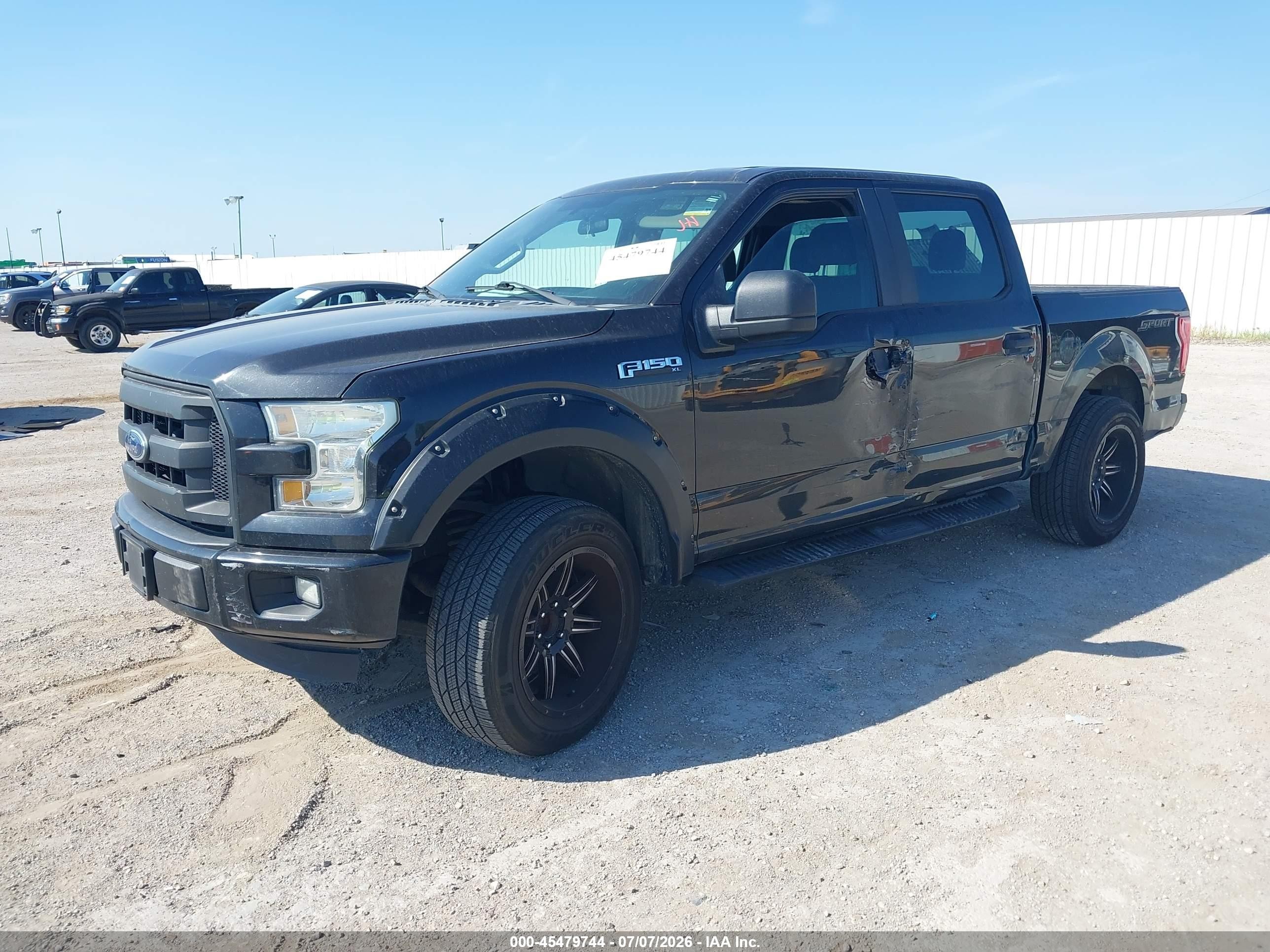 2015 Ford F-150 Xl/xlt Black vin: 1FTEW1C81FKE69865