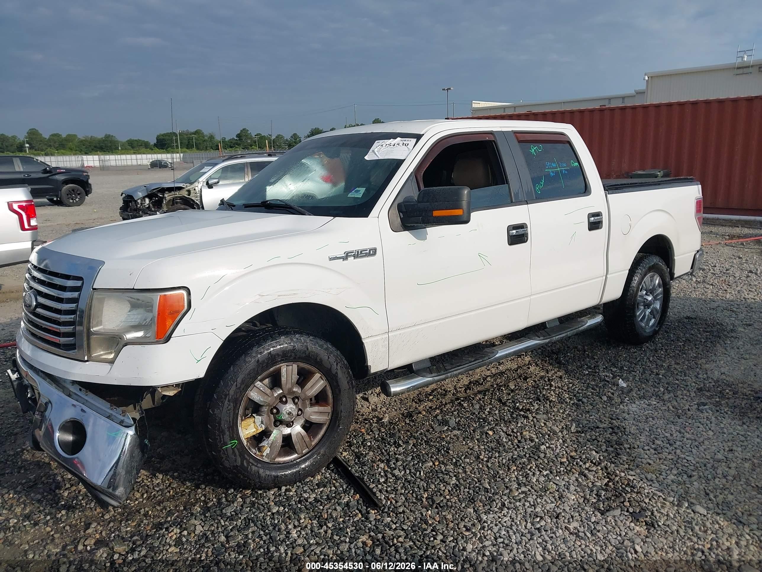 2010 Ford F-150 Fx2 Sport/xl/xlt White vin: 1FTEW1C82AFA71453