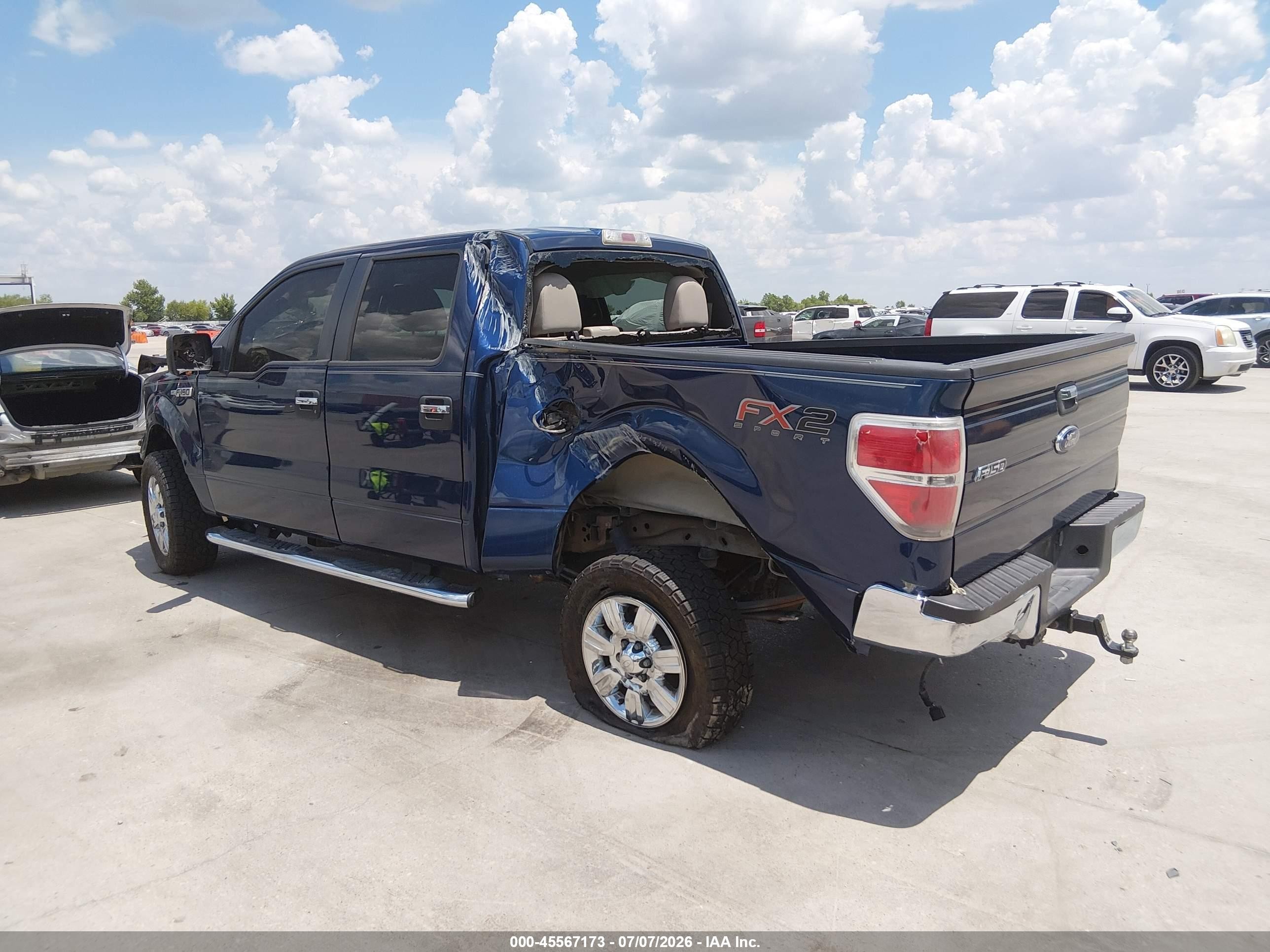 2010 Ford F-150 Xlt Blue vin: 1FTEW1C82AFC70468