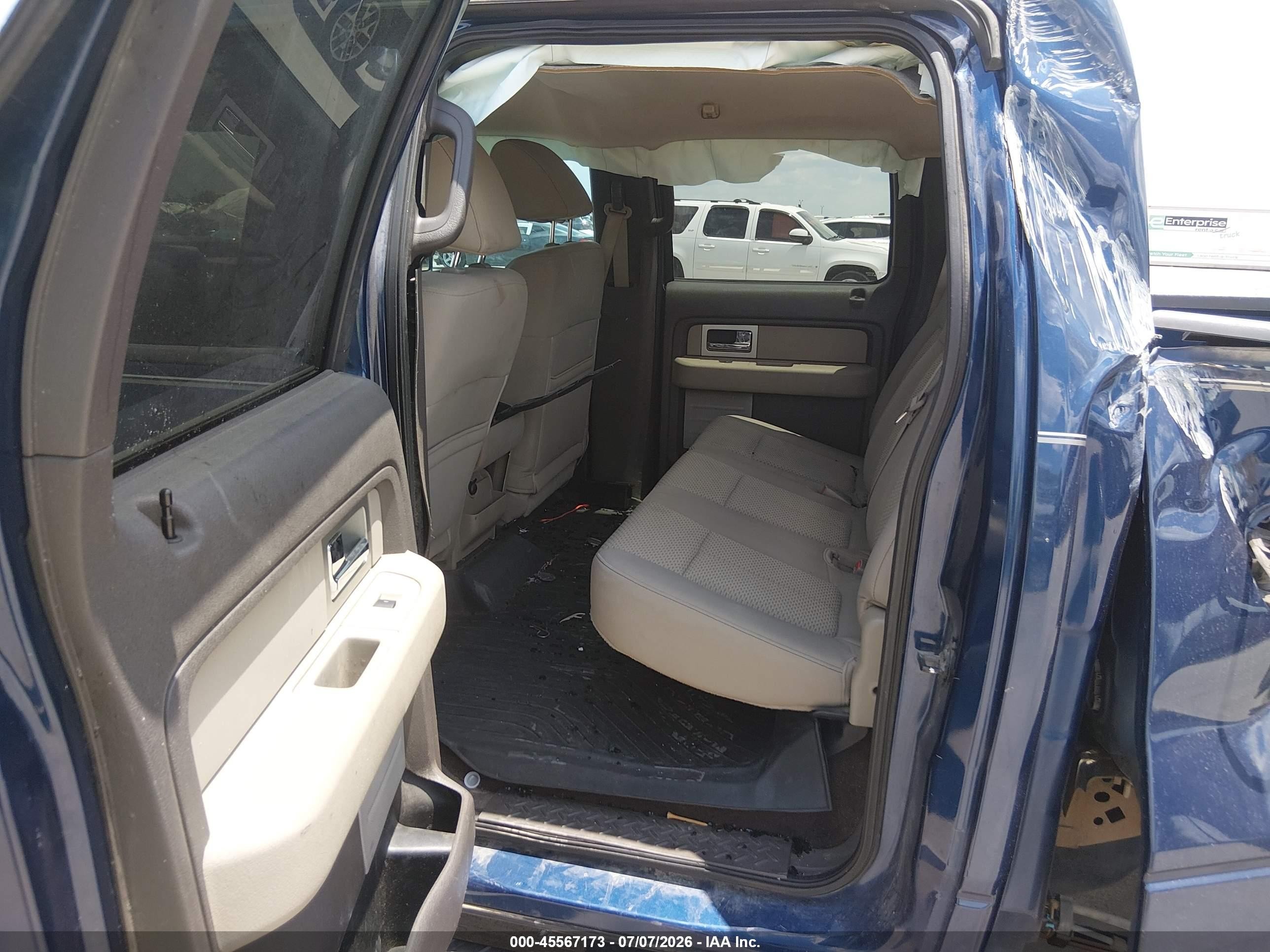 2010 Ford F-150 Xlt Blue vin: 1FTEW1C82AFC70468