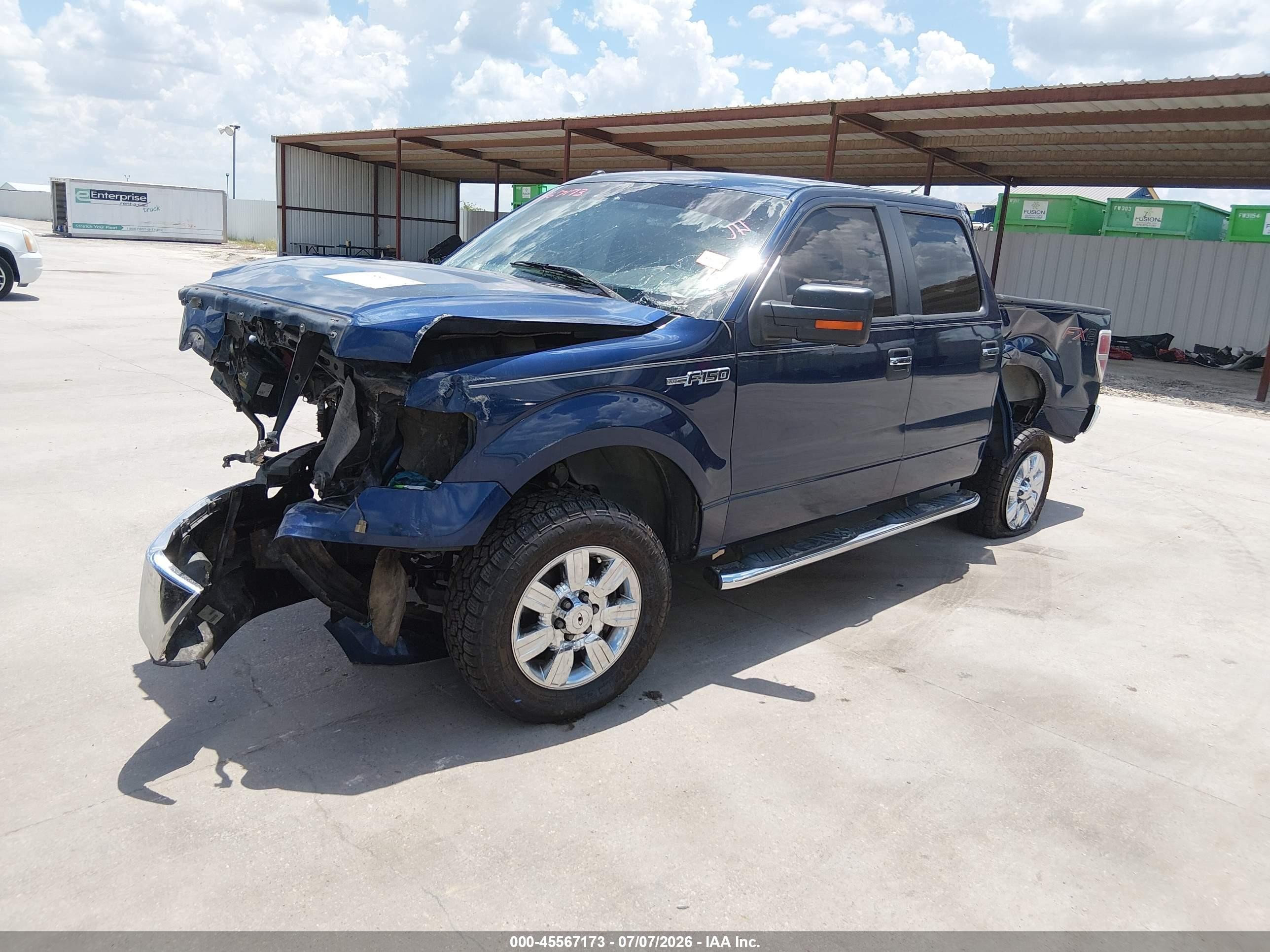 2010 Ford F-150 Xlt Blue vin: 1FTEW1C82AFC70468