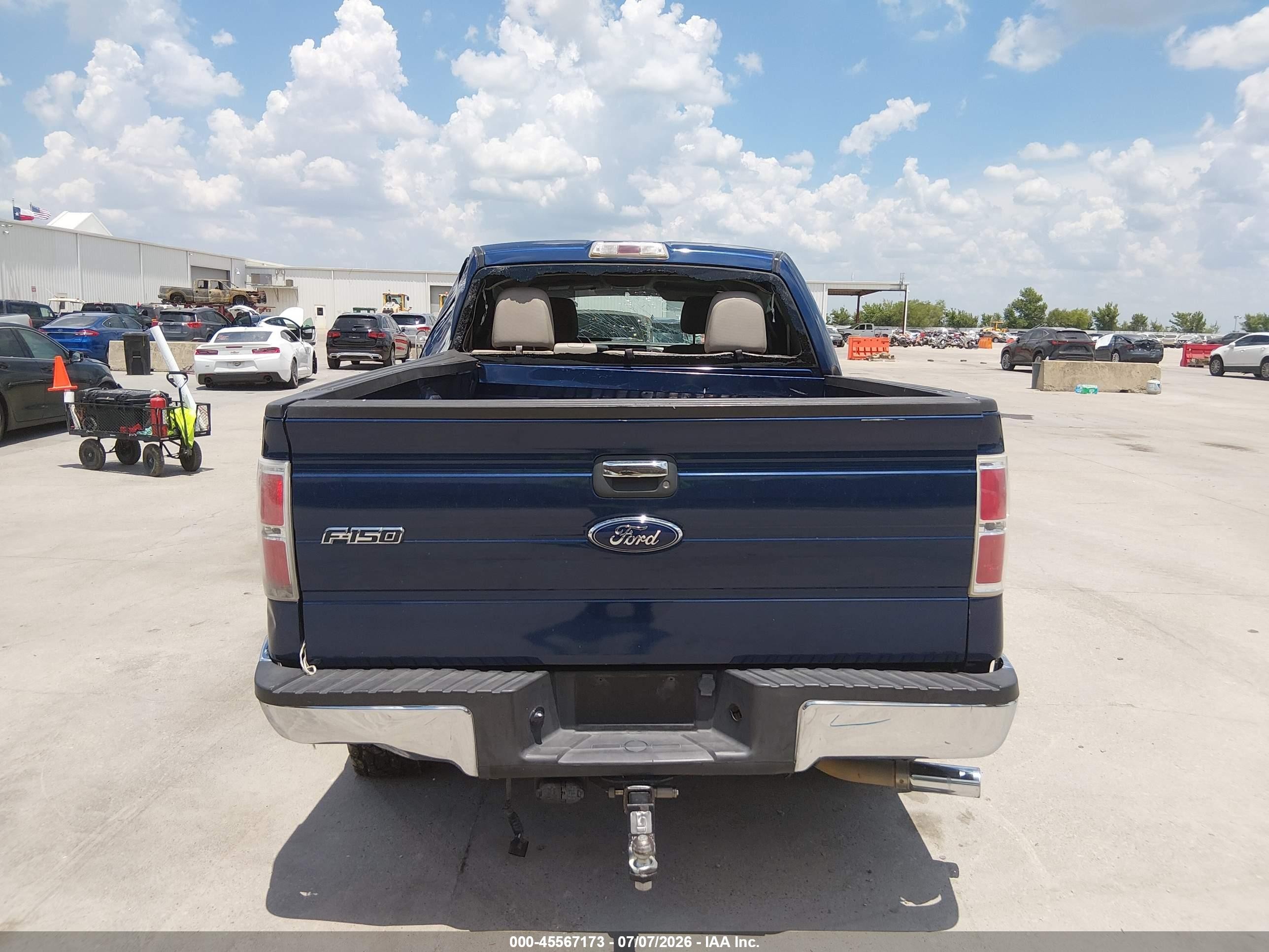 2010 Ford F-150 Xlt Blue vin: 1FTEW1C82AFC70468