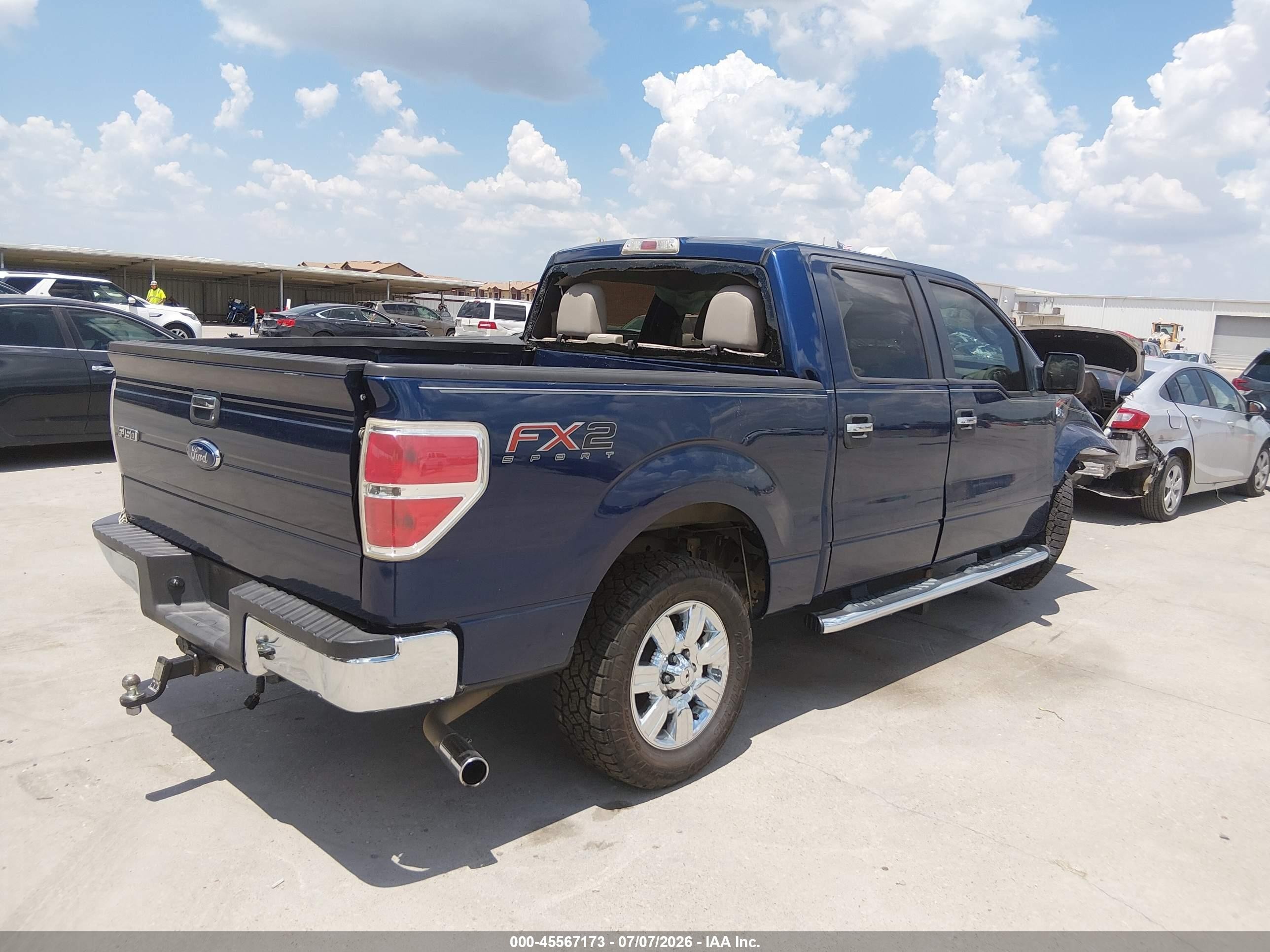 2010 Ford F-150 Xlt Blue vin: 1FTEW1C82AFC70468