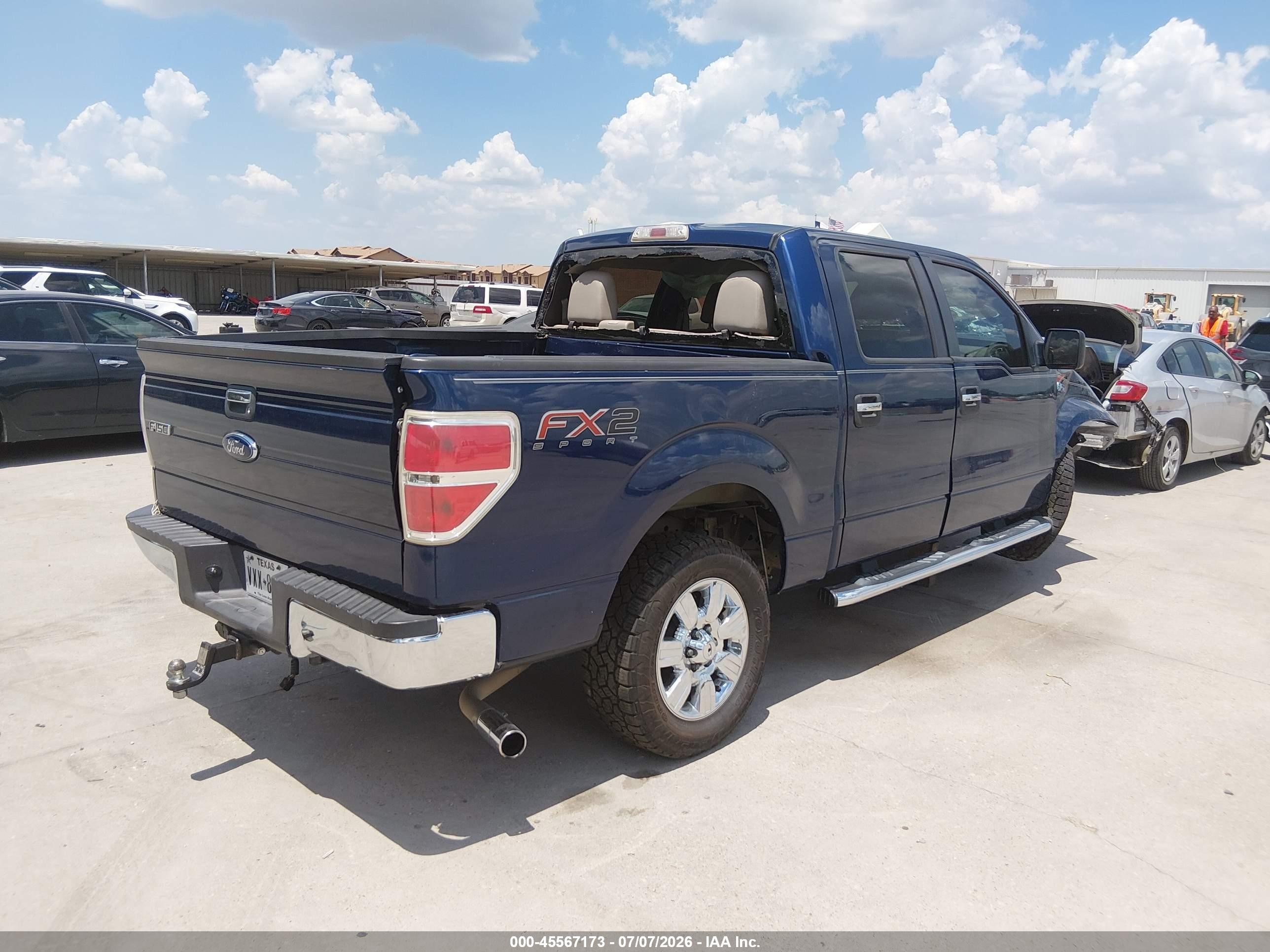 2010 Ford F-150 Xlt Blue vin: 1FTEW1C82AFC70468