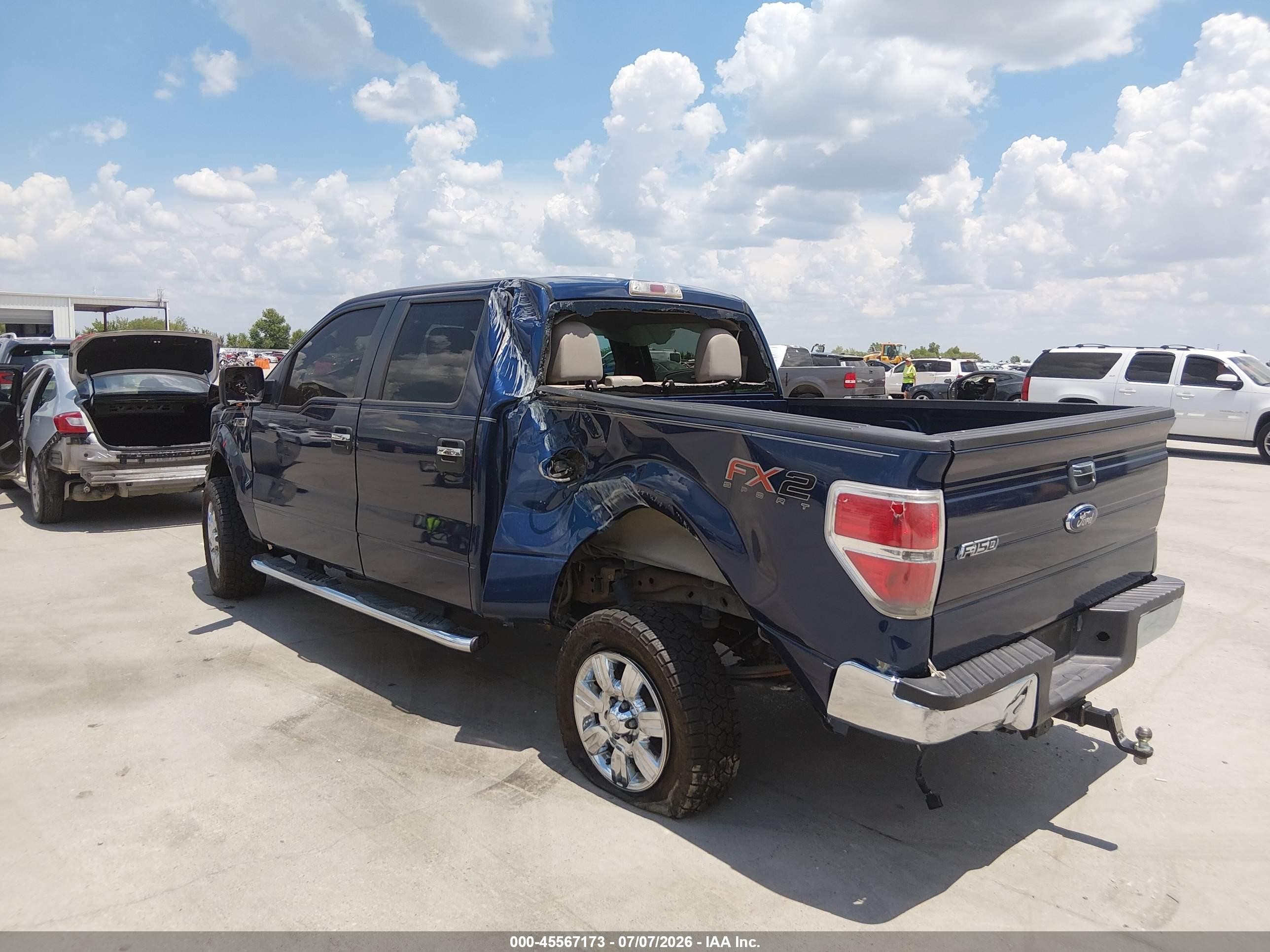 2010 Ford F-150 Xlt Blue vin: 1FTEW1C82AFC70468