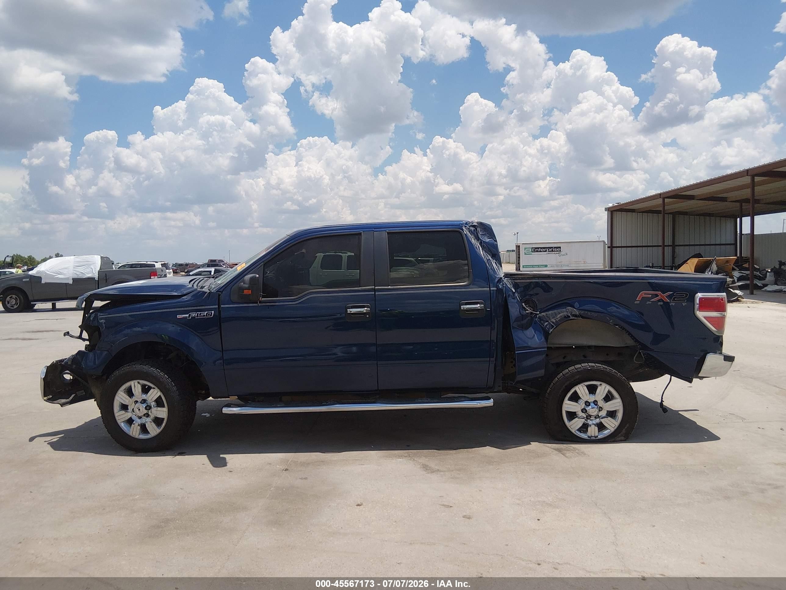 2010 Ford F-150 Xlt Blue vin: 1FTEW1C82AFC70468
