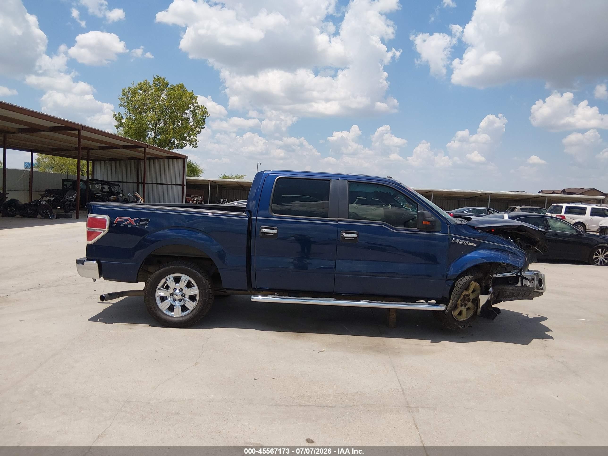 2010 Ford F-150 Xlt Blue vin: 1FTEW1C82AFC70468