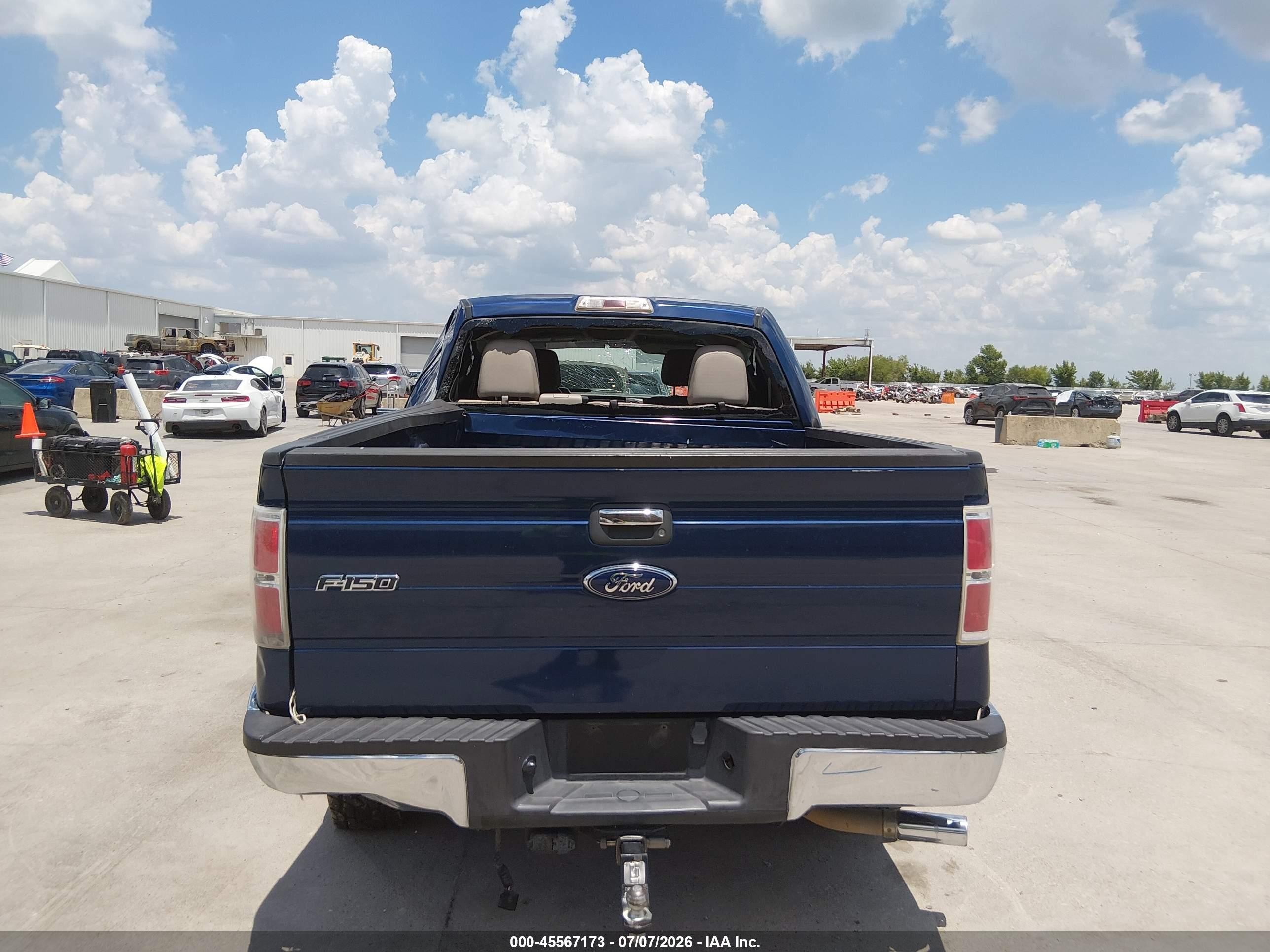 2010 Ford F-150 Xlt Blue vin: 1FTEW1C82AFC70468