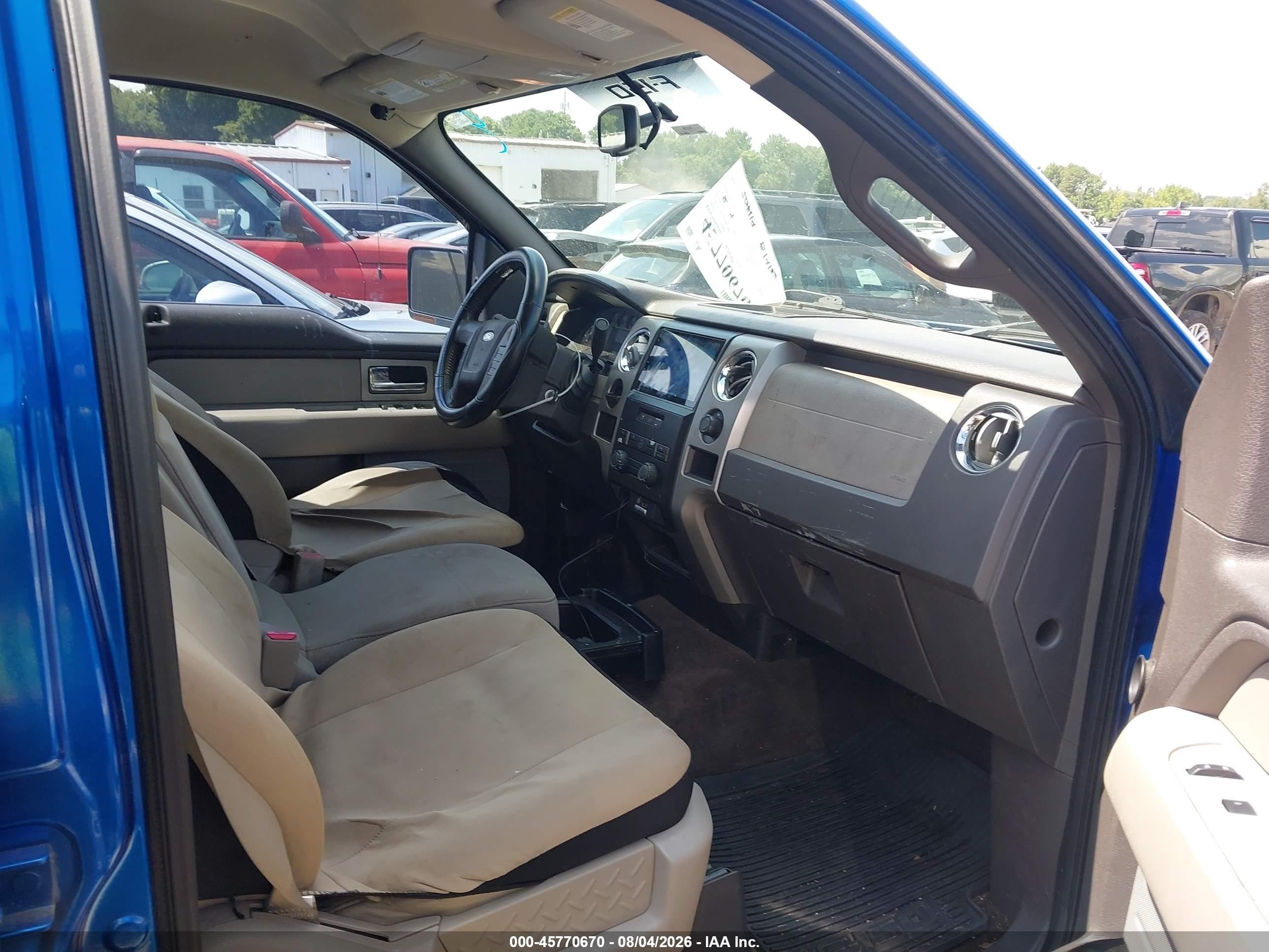 2010 Ford F-150 Fx2 Sport/xl/xlt Blue vin: 1FTEW1C82AFC74908
