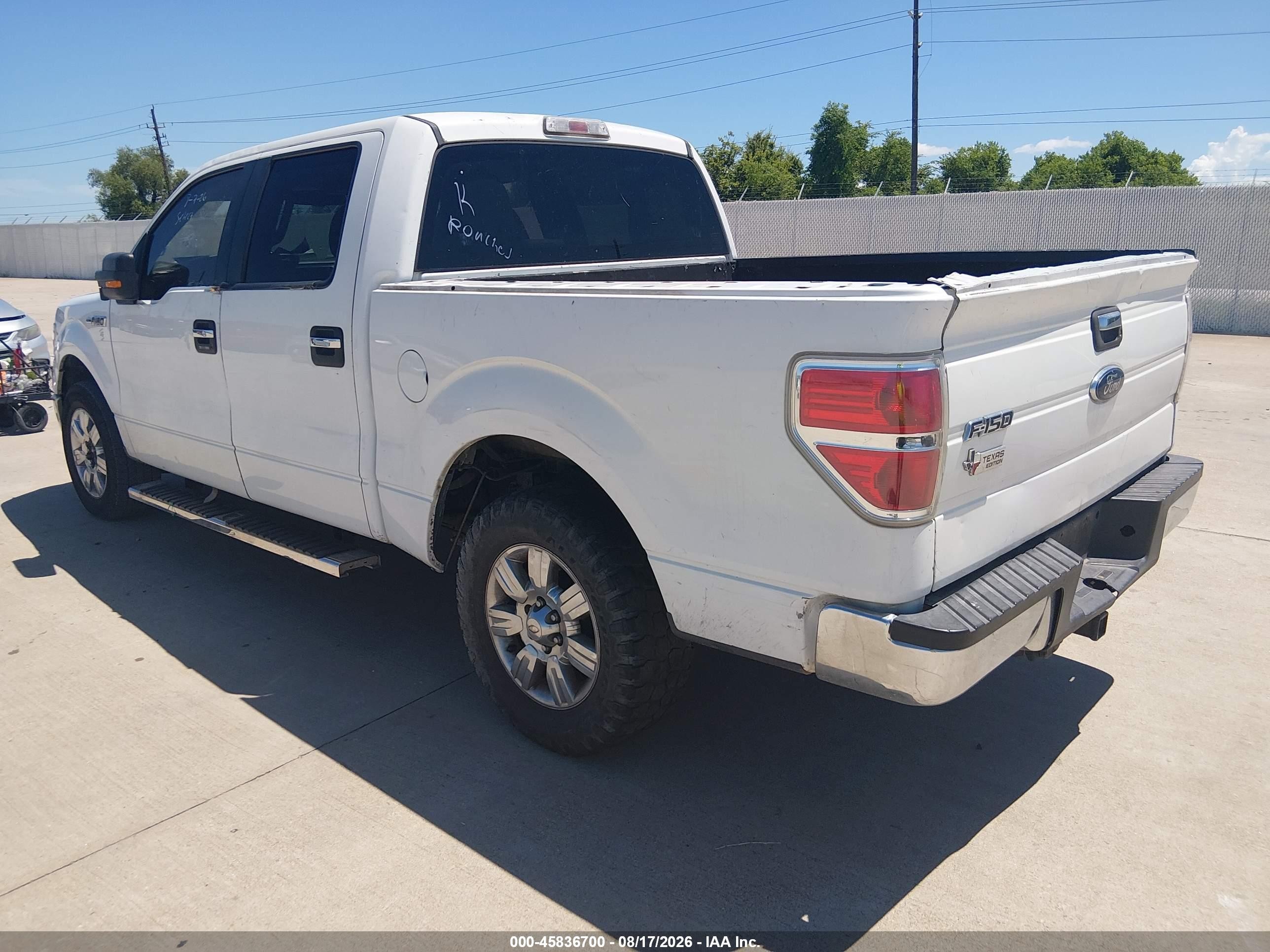 2010 Ford F-150 Fx2 Sport/xl/xlt White vin: 1FTEW1C82AKE75117