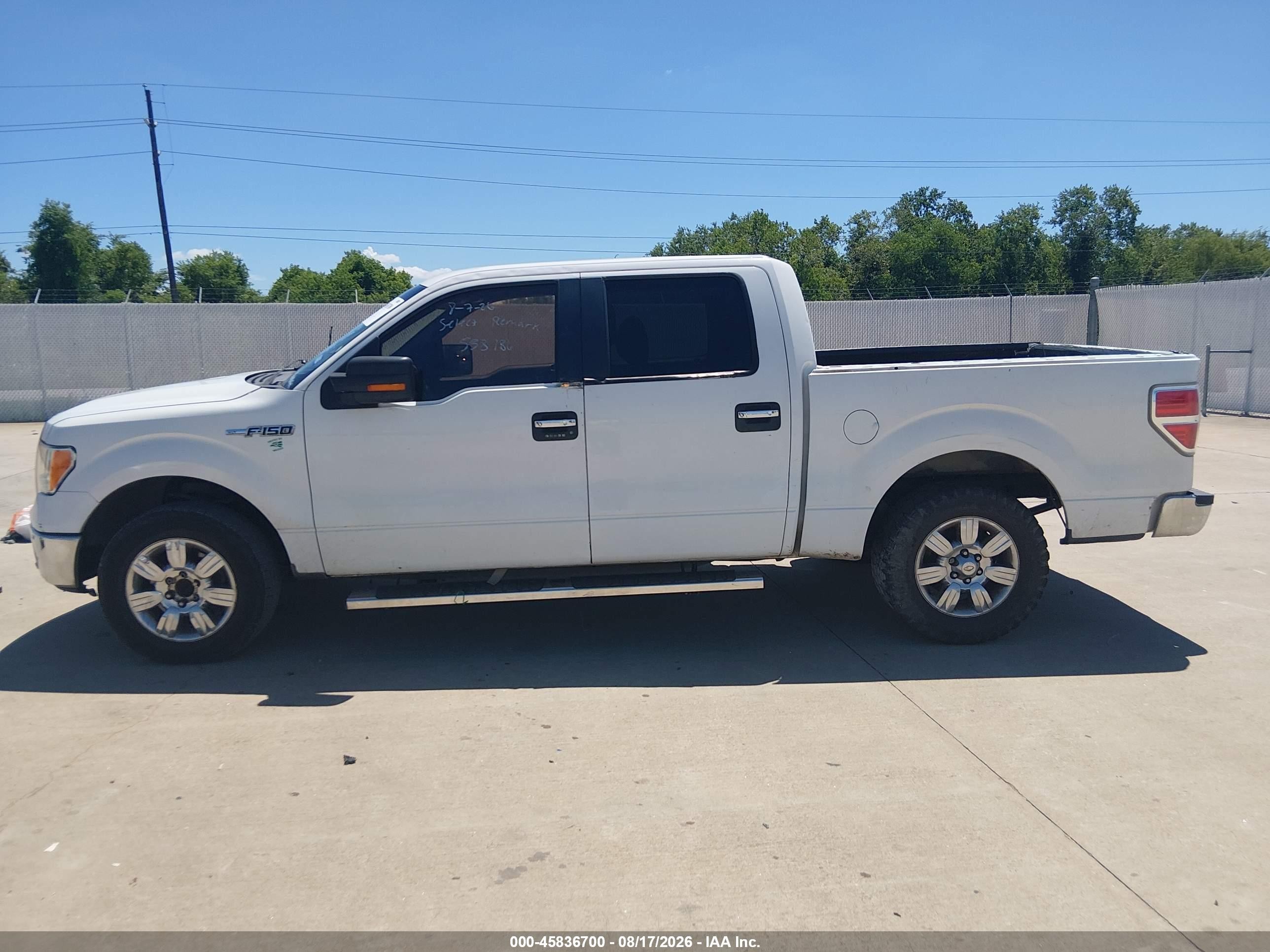 2010 Ford F-150 Fx2 Sport/xl/xlt White vin: 1FTEW1C82AKE75117