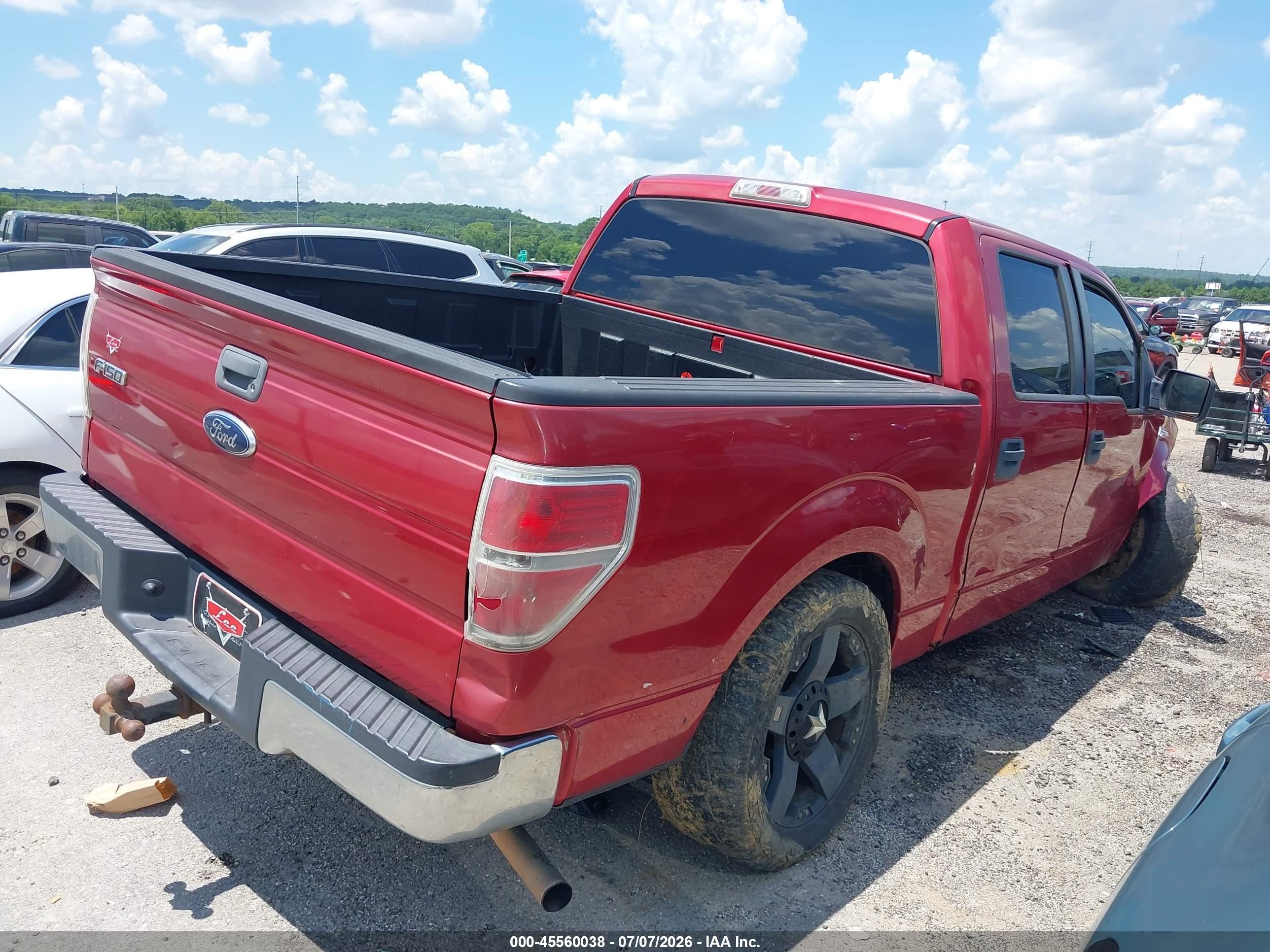2010 Ford F-150 Fx2 Sport/xl/xlt Red vin: 1FTEW1C83AFC91166