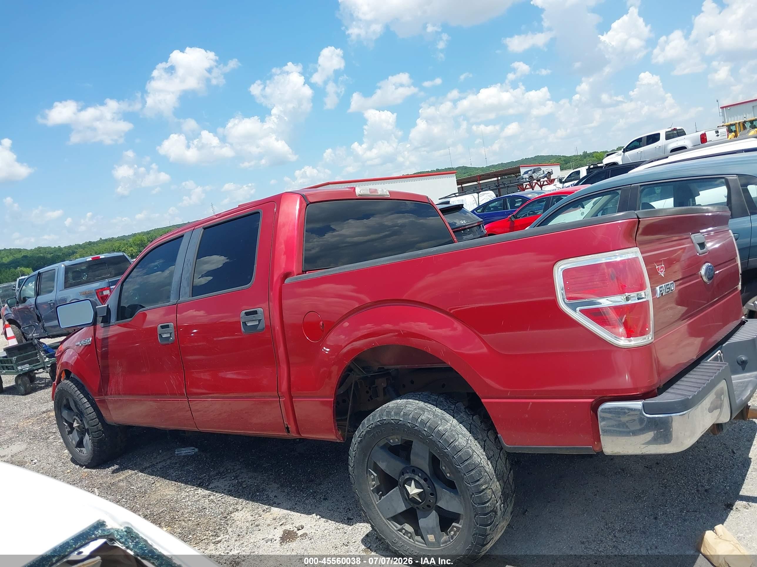 2010 Ford F-150 Fx2 Sport/xl/xlt Red vin: 1FTEW1C83AFC91166