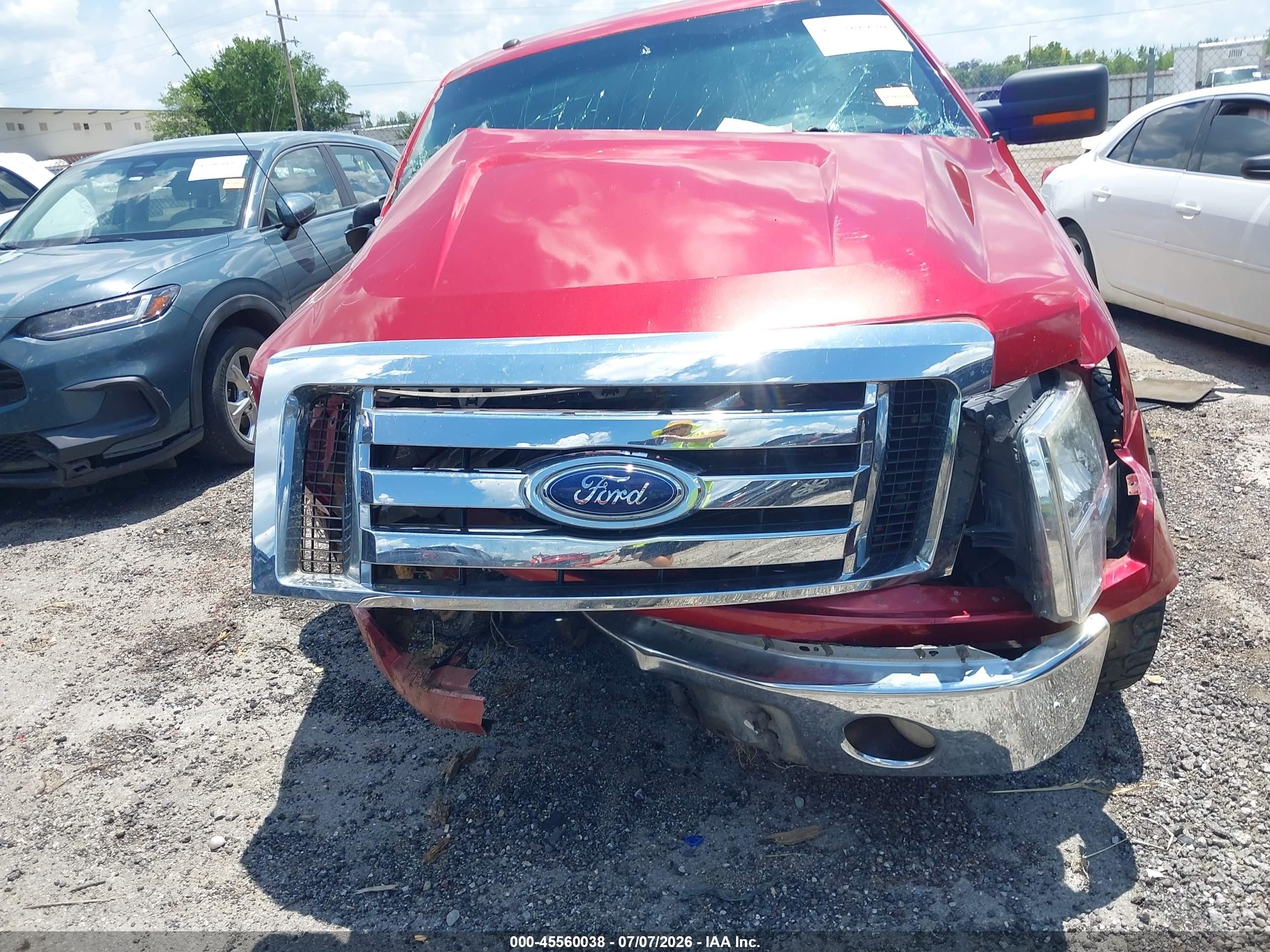2010 Ford F-150 Fx2 Sport/xl/xlt Red vin: 1FTEW1C83AFC91166