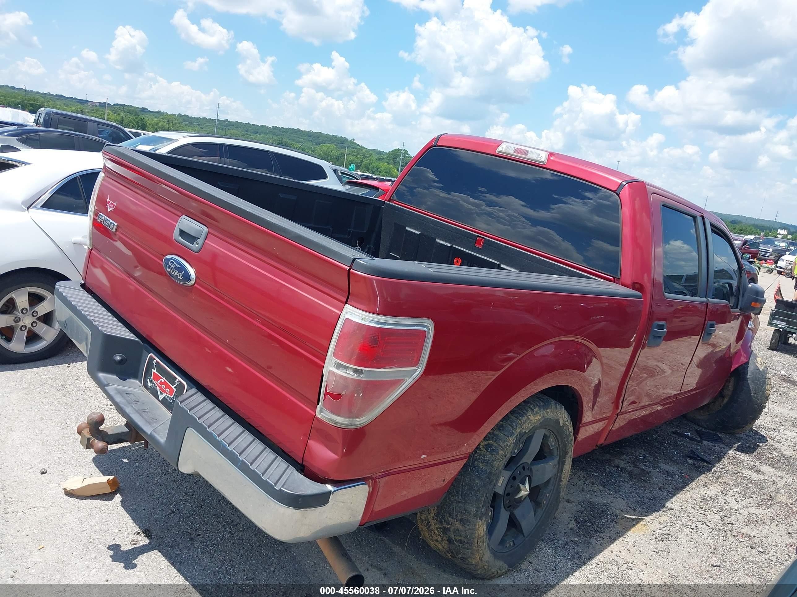 2010 Ford F-150 Fx2 Sport/xl/xlt Red vin: 1FTEW1C83AFC91166