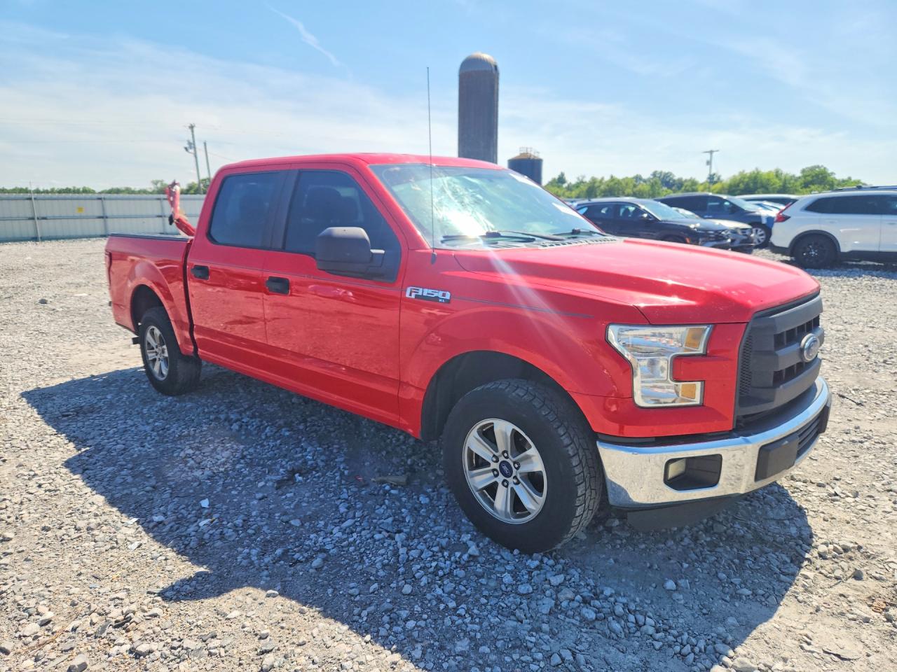 2015 Ford F150 Supercrew Red vin: 1FTEW1C83FKD76345