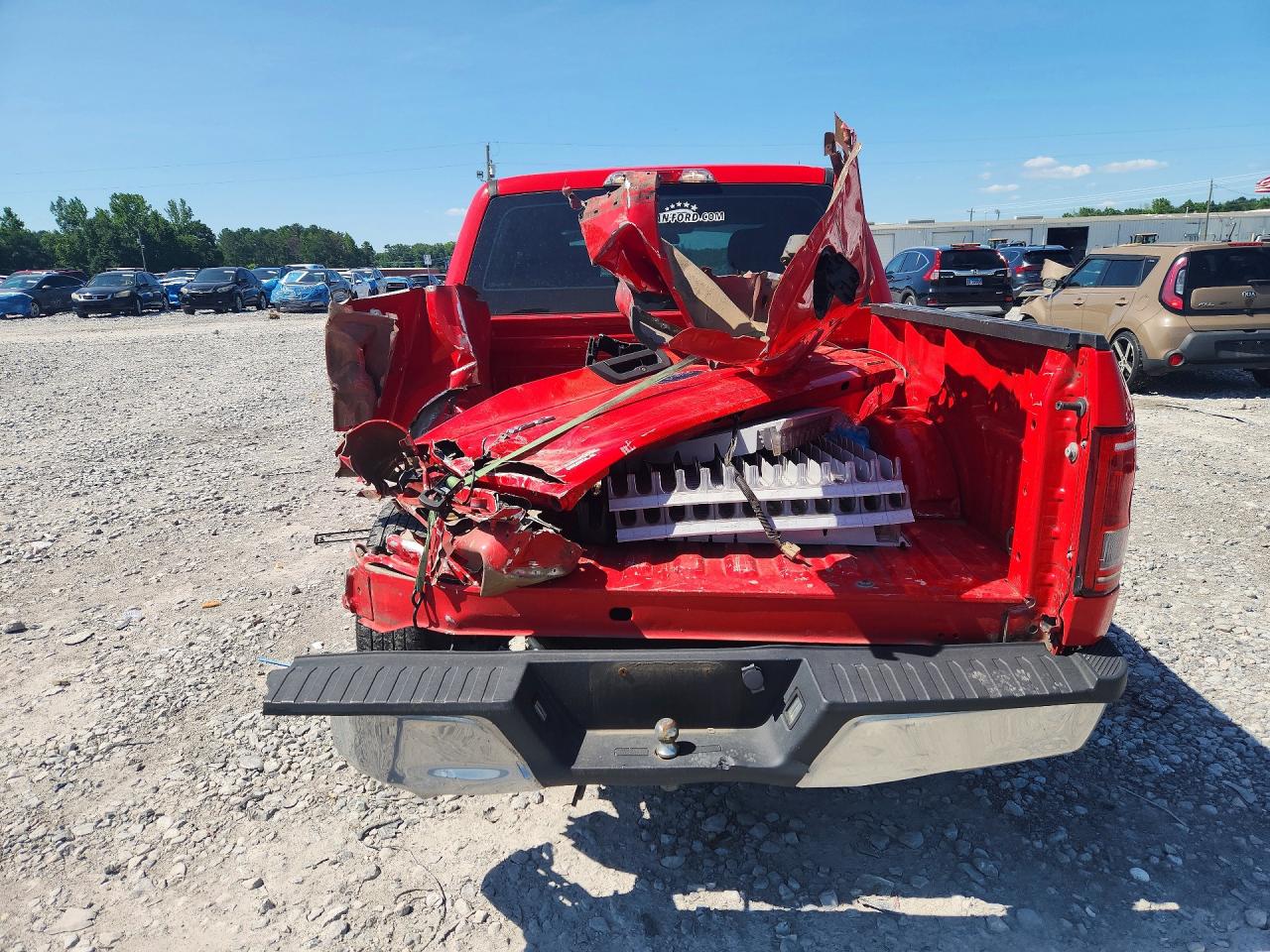 2015 Ford F150 Supercrew Red vin: 1FTEW1C83FKD76345