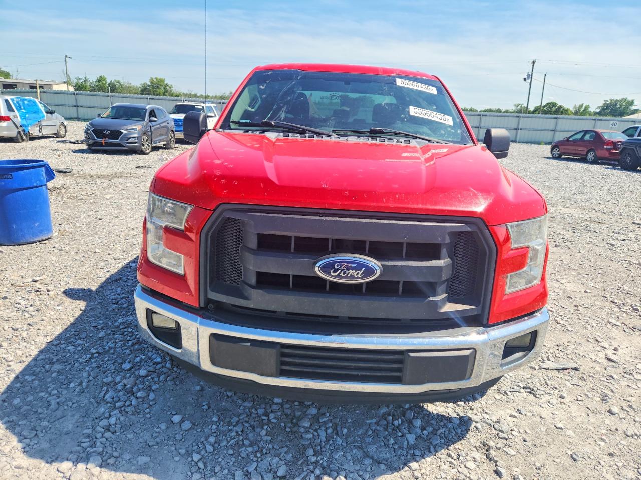 2015 Ford F150 Supercrew Red vin: 1FTEW1C83FKD76345