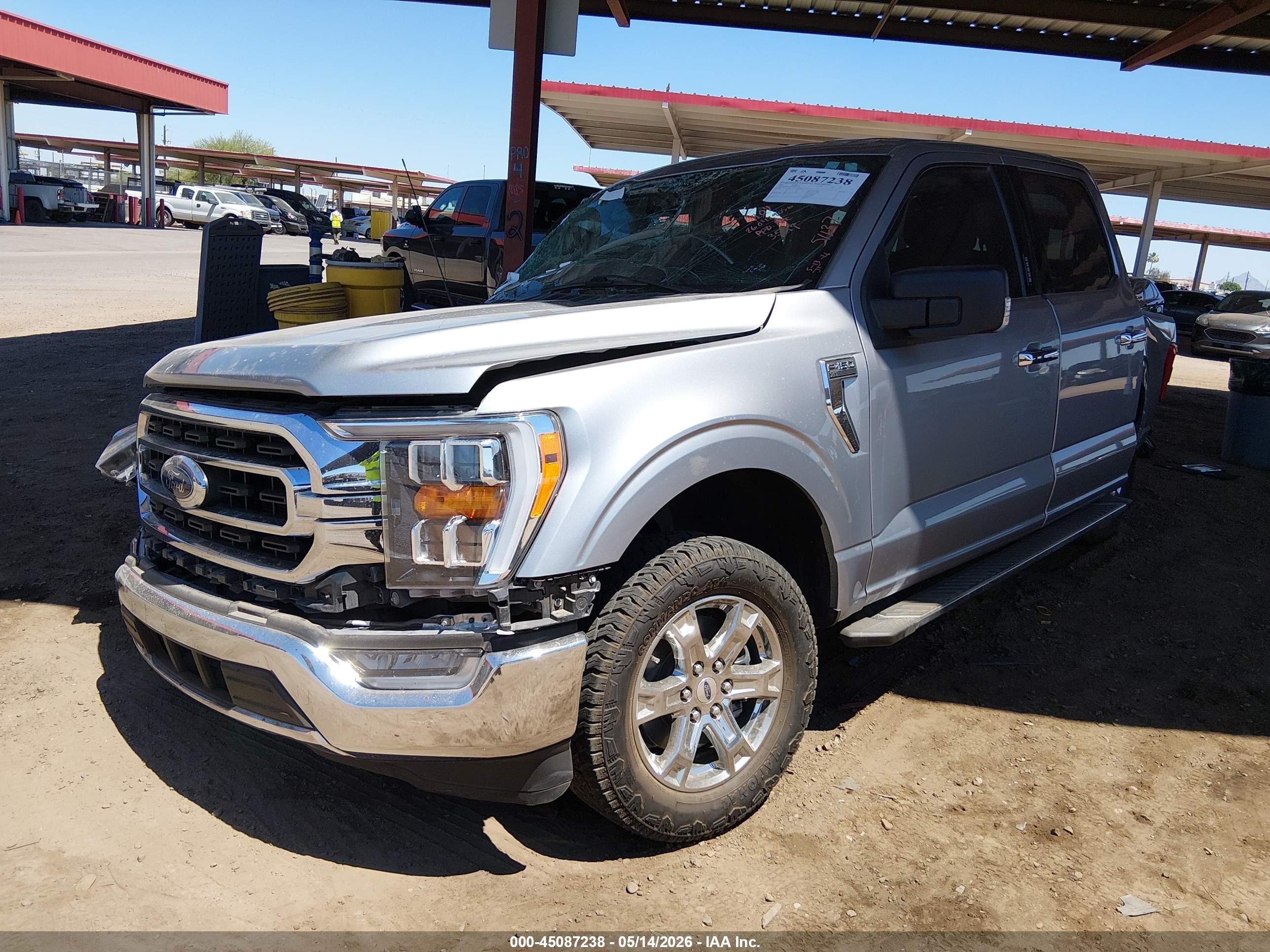 2022 Ford F-150 Xlt Серый vin: 1FTEW1C83NKD23529