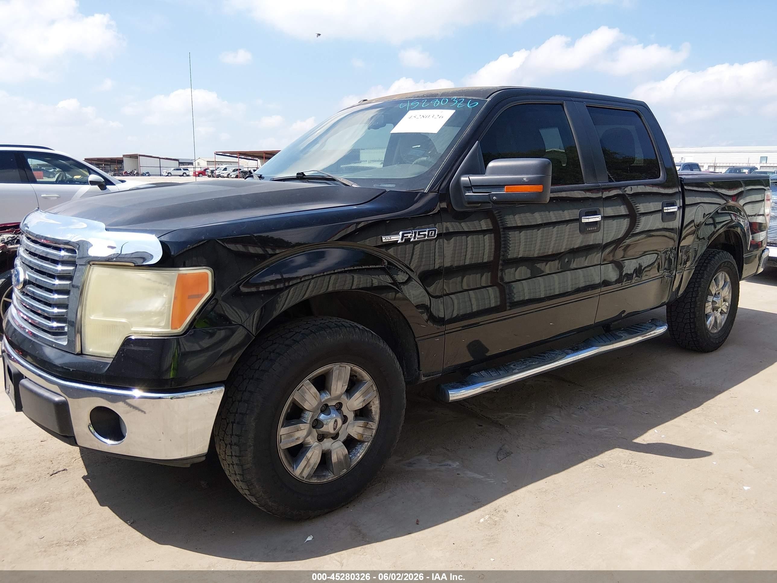 2010 Ford F-150 Fx2 Sport/xl/xlt Black vin: 1FTEW1C84AKE54107